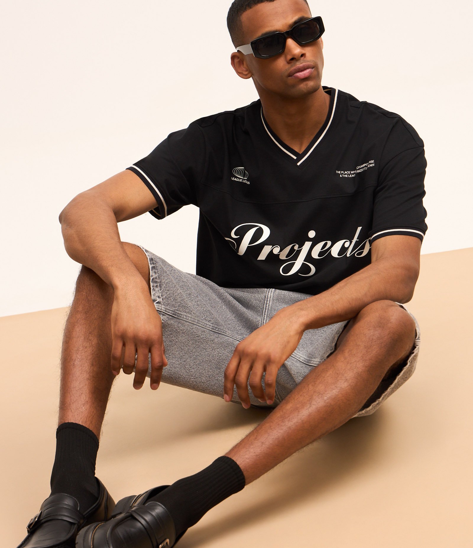 Camiseta em Algodão Sportcore com Estampa Lettering Contrastante Preto 3