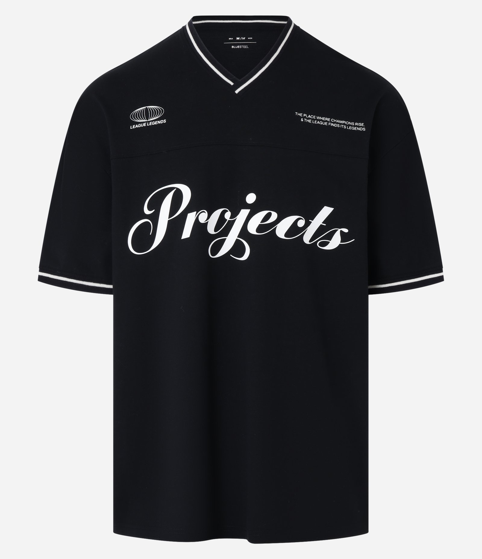 Camiseta em Algodão Sportcore com Estampa Lettering Contrastante Preto 6