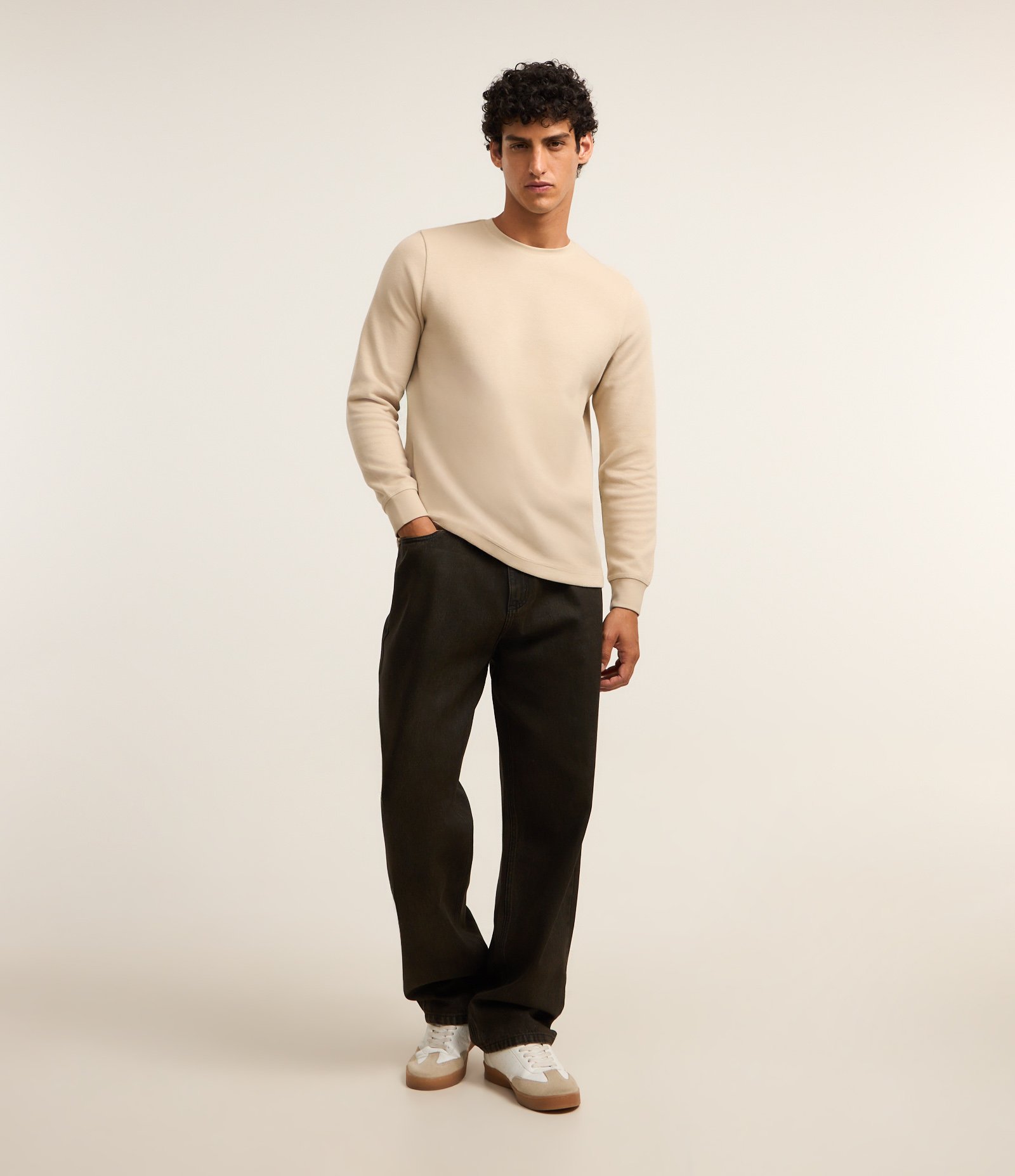 Blusão em Algodão com Punho Ajustado Off White 2