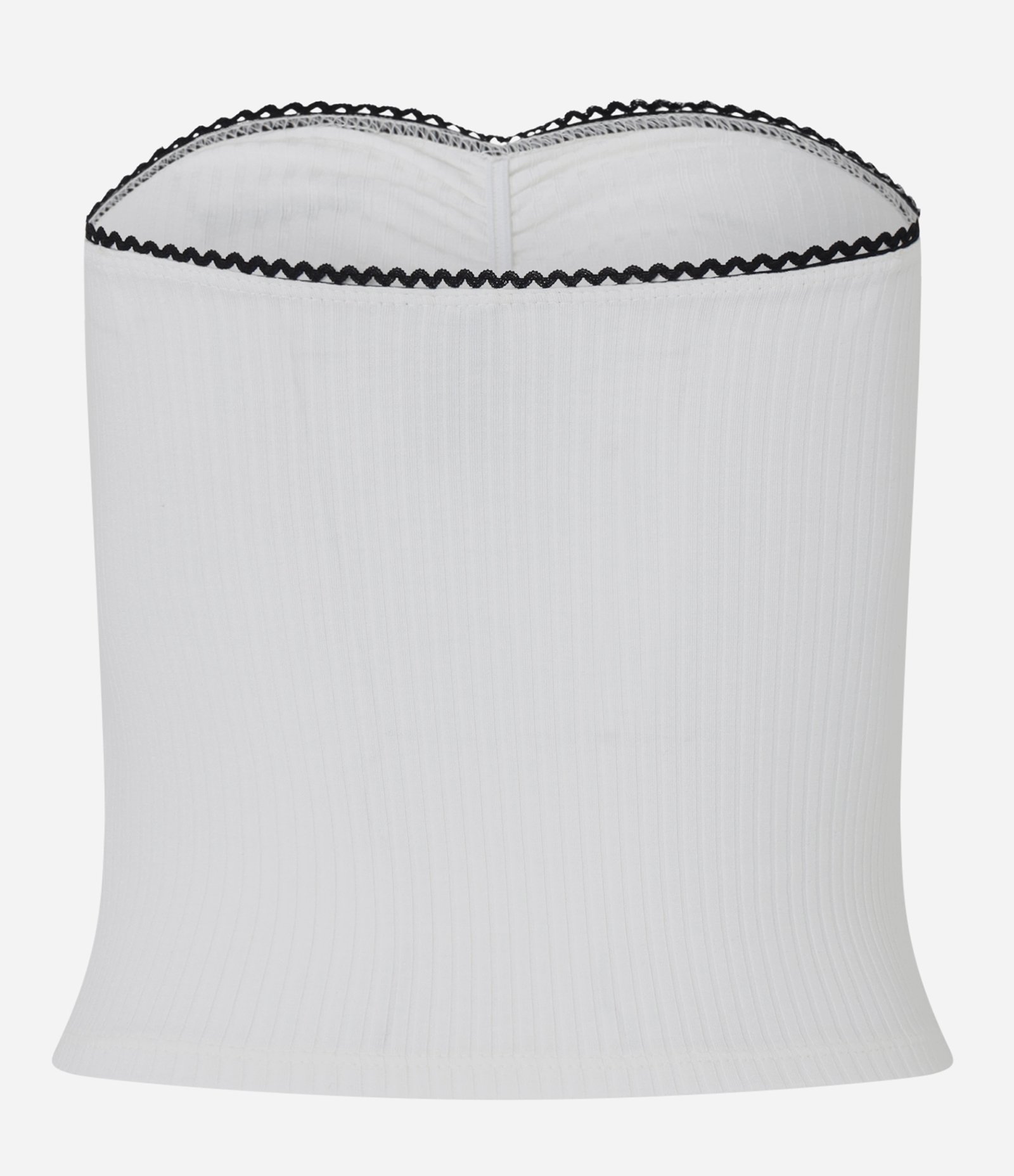 Blusa Tomara que Caia em Ribana com Busto Franzido Off White 6