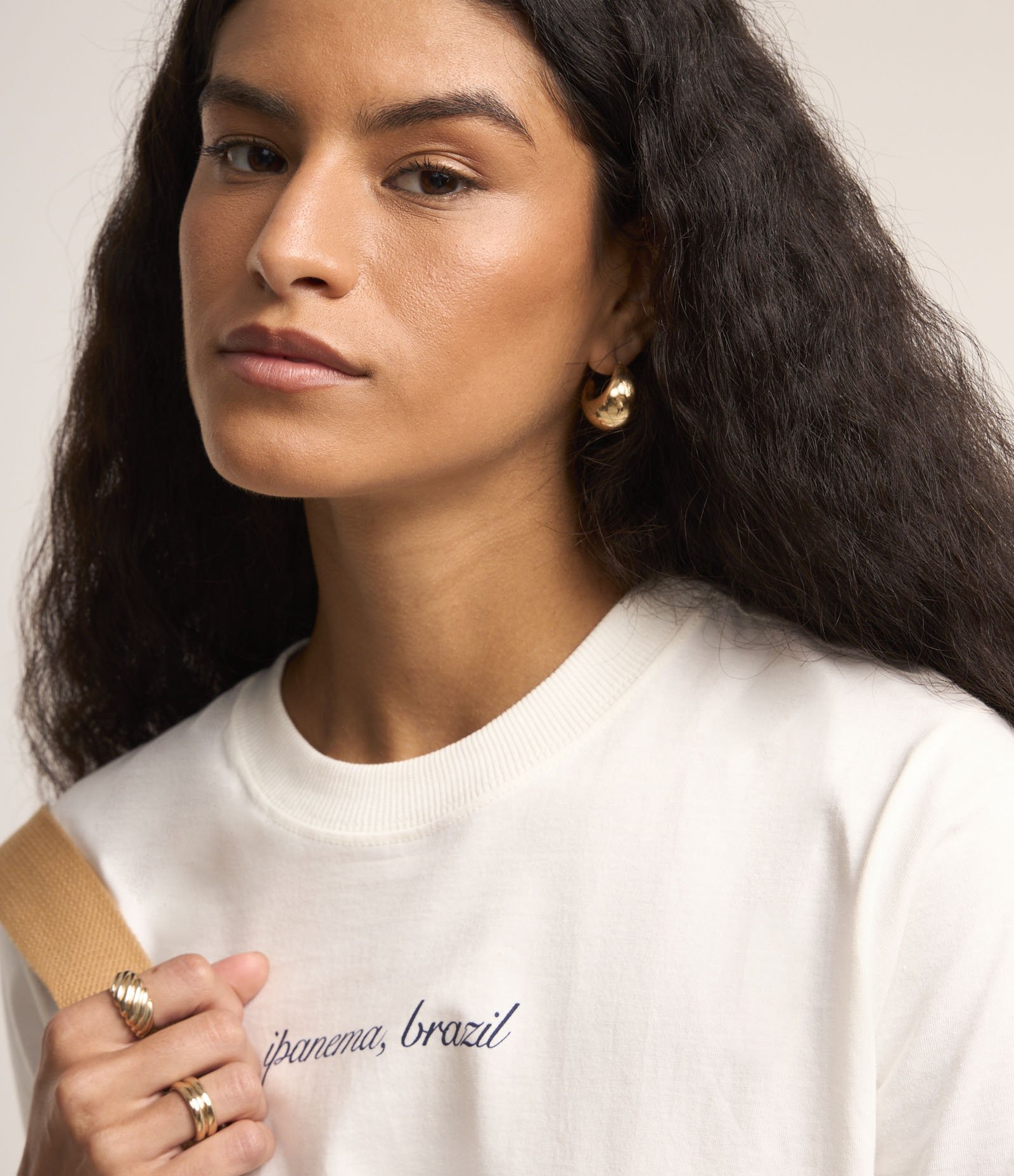 Camiseta em Algodão Estampa Rio de Janeiro Beach Club Branco 6