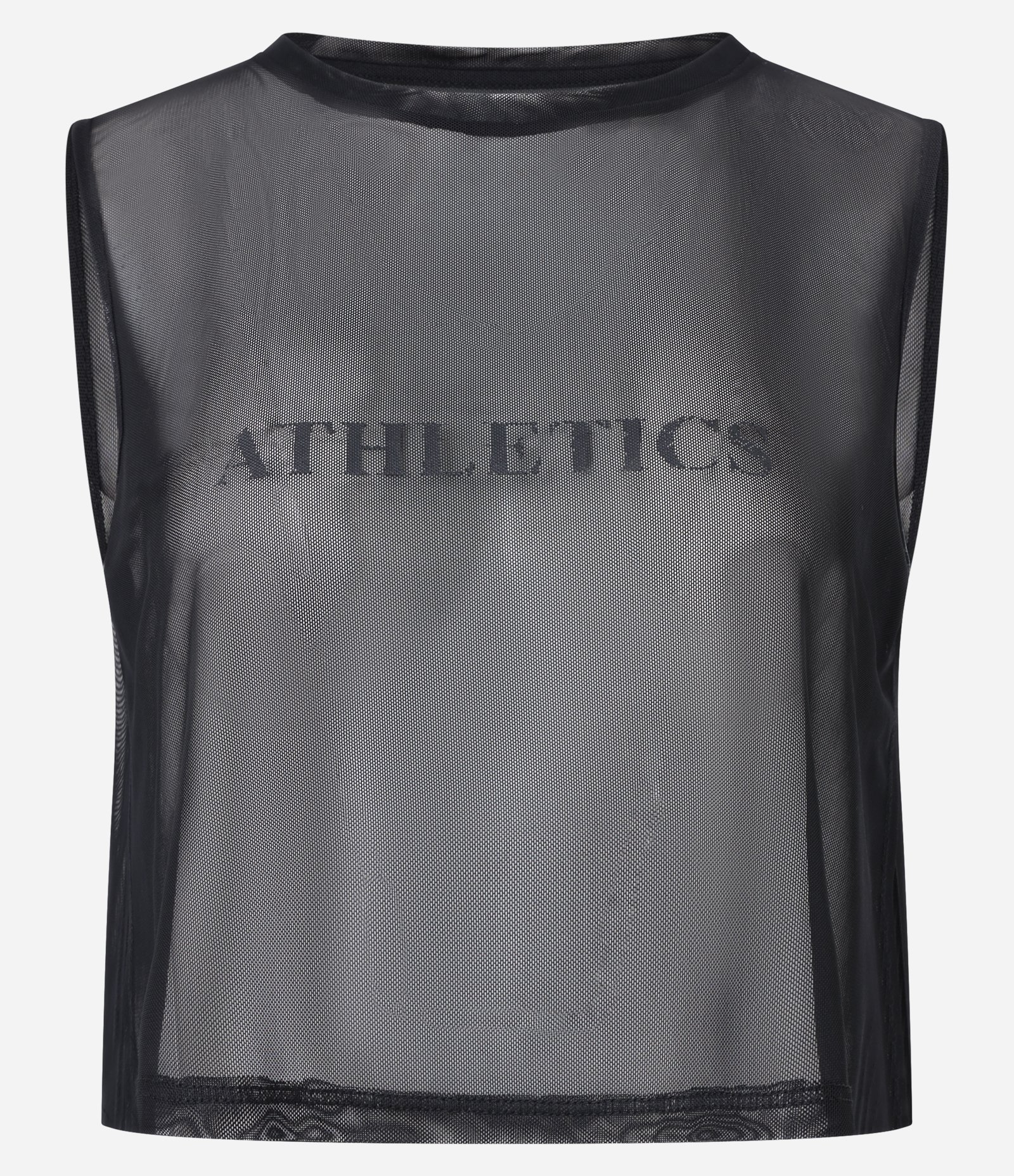 Blusa Regata em Microfibra com Estampa Localizada Preto 5