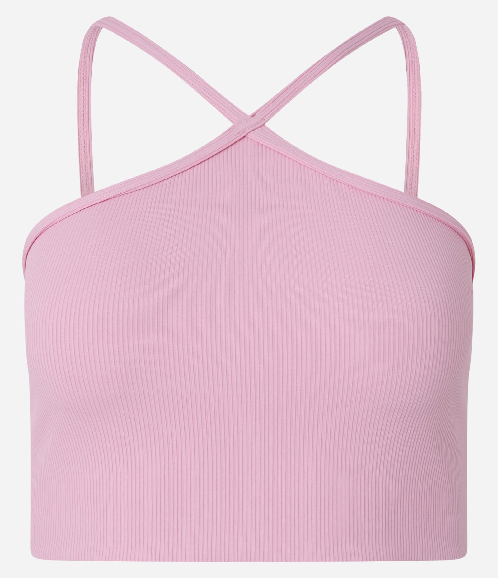 Top Esportivo Com Bojo Textura Canelada E Decote Halter 5