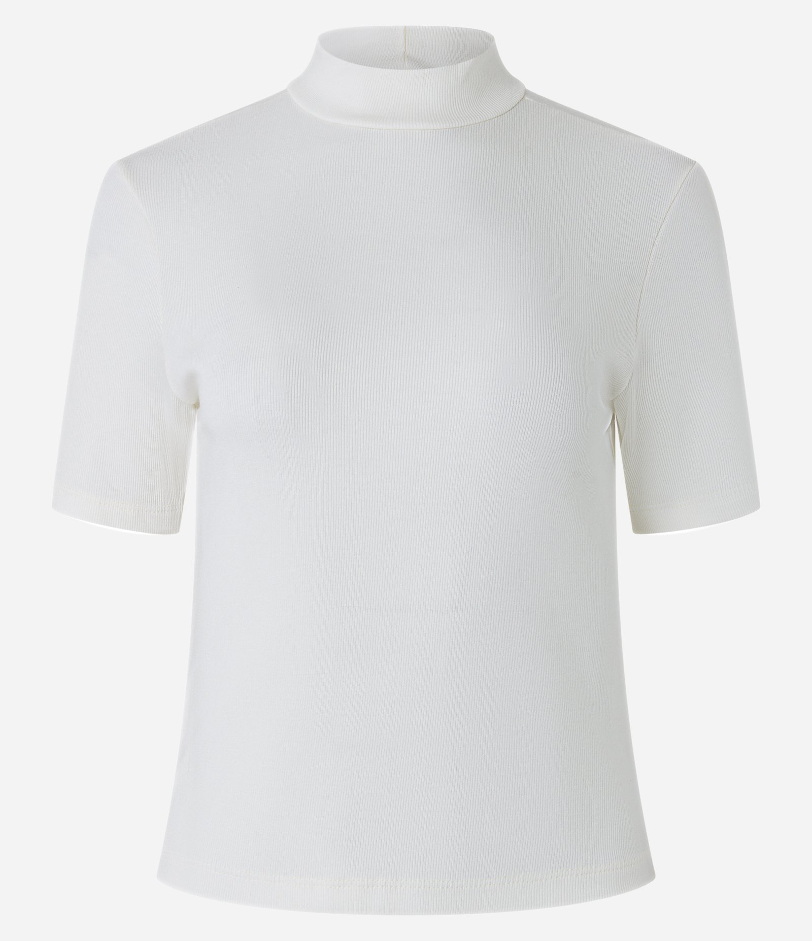 Blusa Regular em Ribana com Gola Alta Branco 5