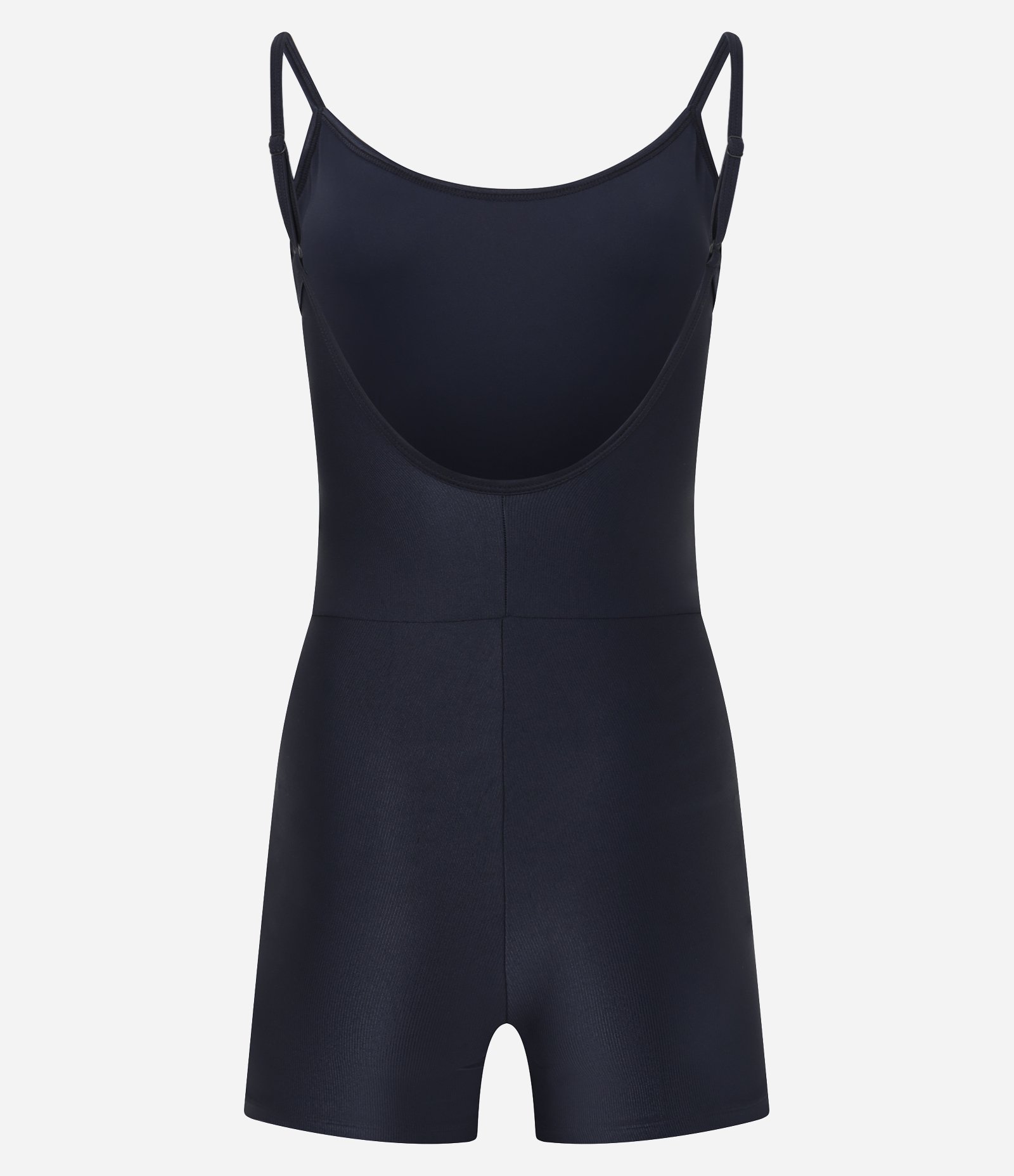 Macaquinho Esportivo Canelado em Poliamida Preto 5