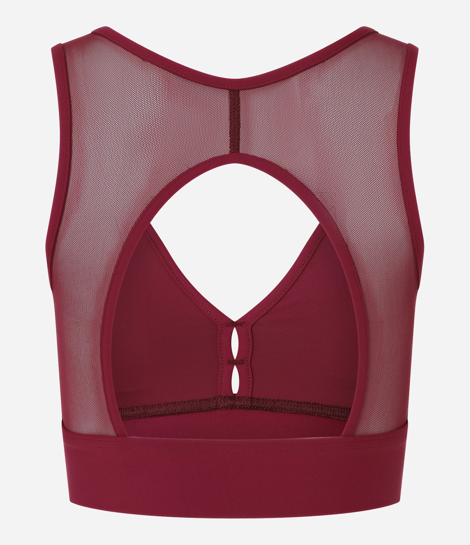 Top Esportivo em Microfibra com Bojo e decote V Vermelho 6