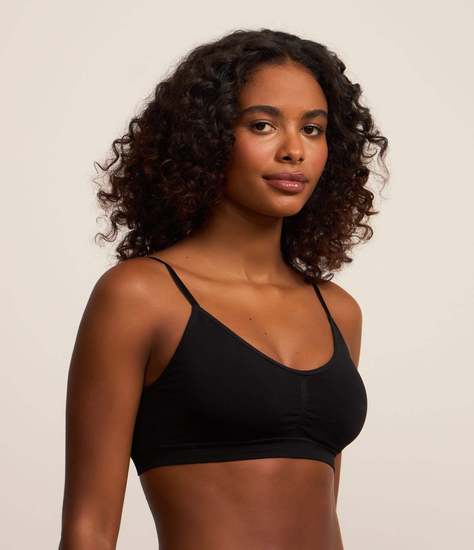 Kit 02 Sutiãs Seamless sem Bojo e sem Aro Cinza/Preto 3