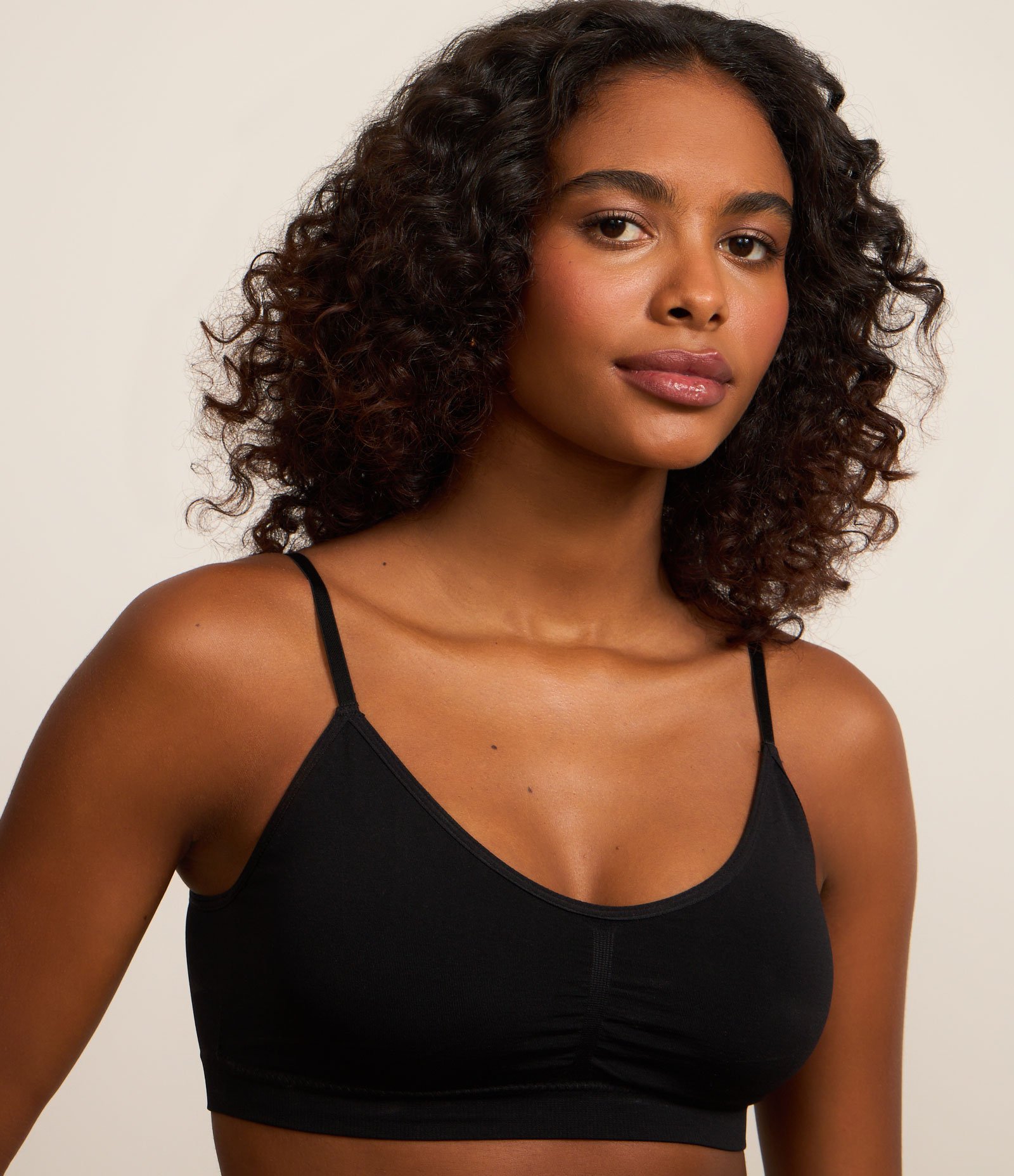 Kit 02 Sutiãs Seamless sem Bojo e sem Aro Cinza/Preto 5