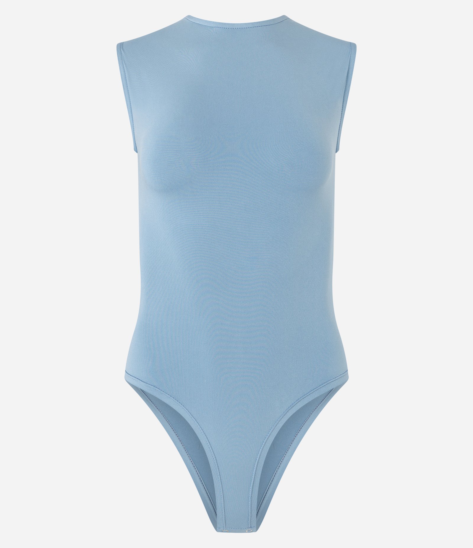 Body em Microfibra com Cava Japonesa e Costas Abertas Azul 5