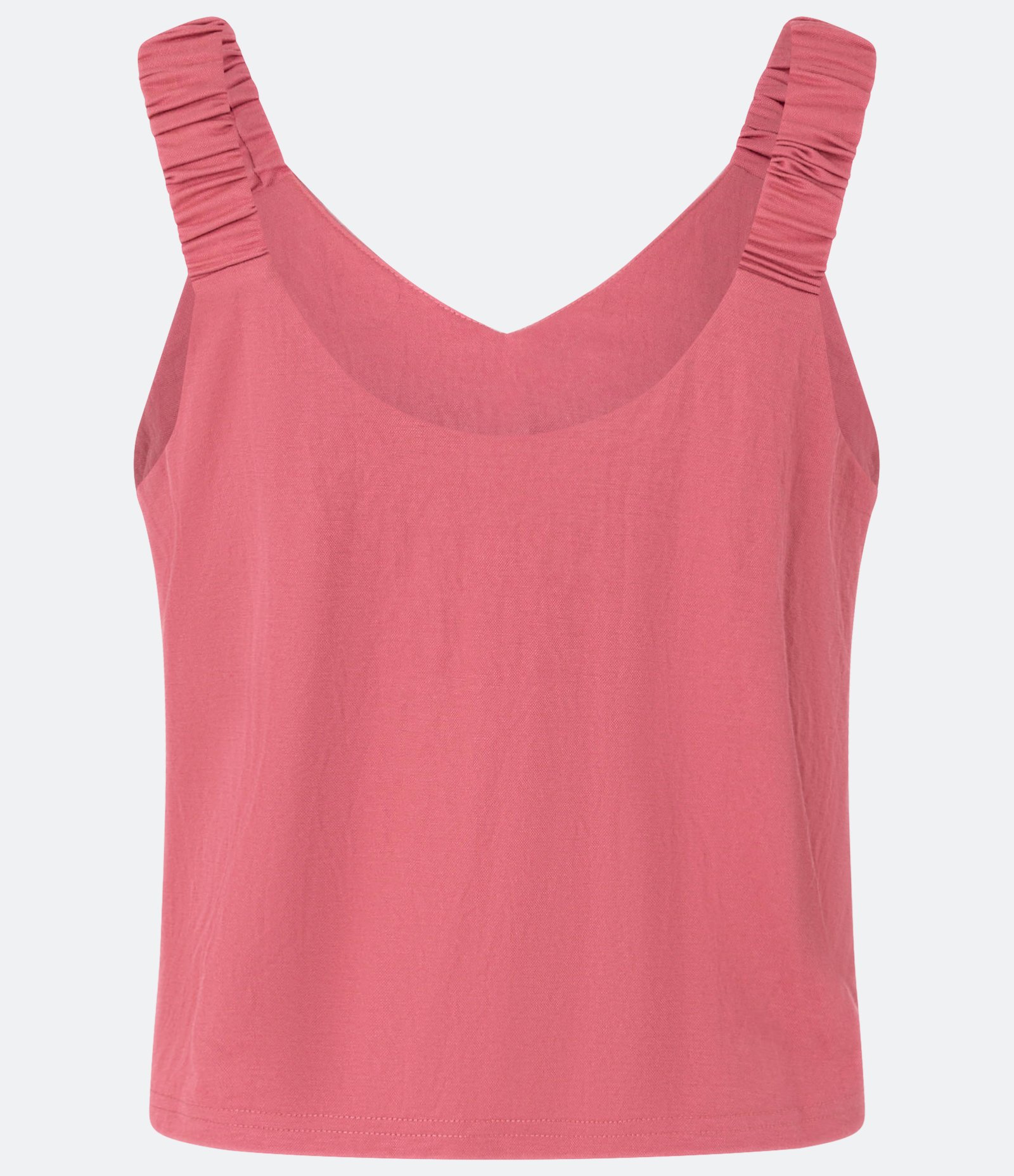 Blusa Texturizada em Piquê com Elástico na Alça Larga Rosa Terroso 6