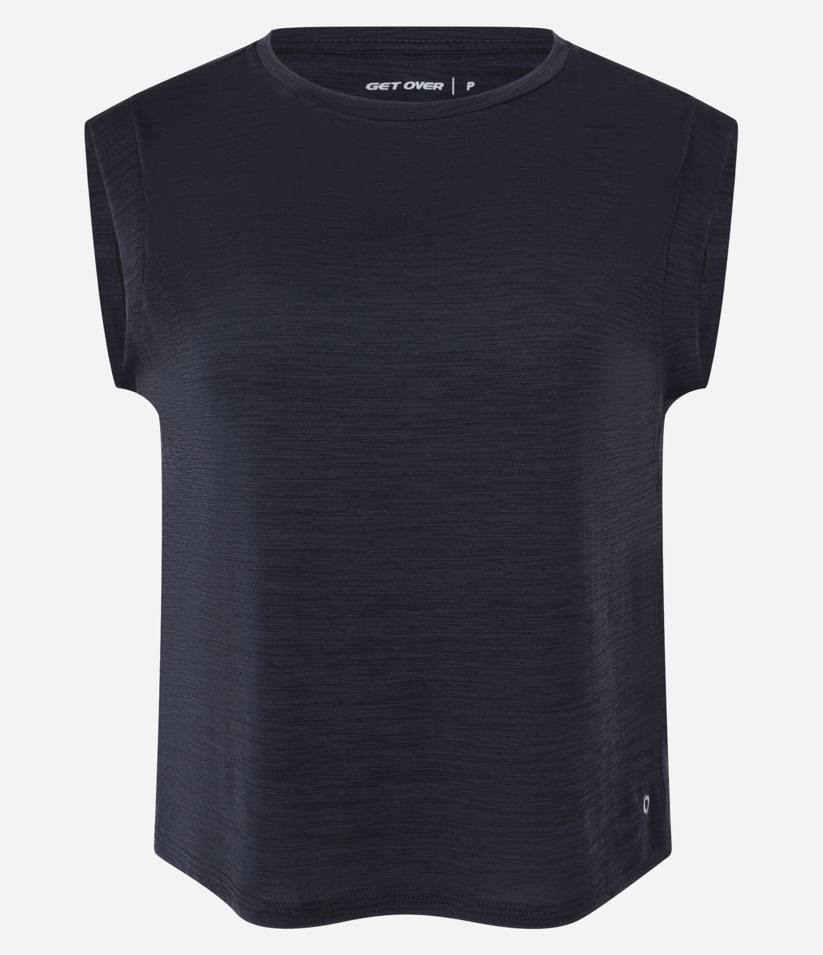 Camiseta Esportiva Ampla em Microfibra com Mangas Curtas Azul 5