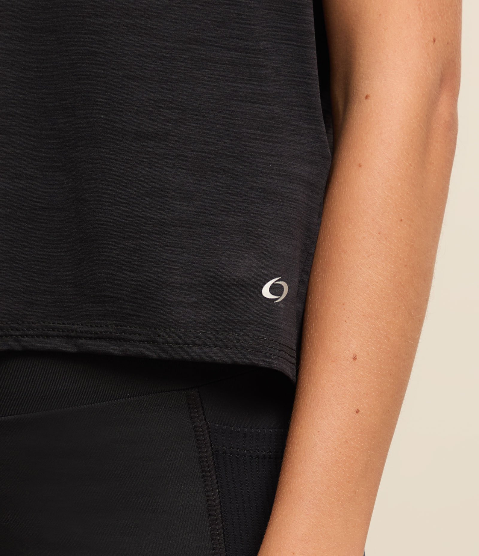 Camiseta Esportiva Ampla em Microfibra com Mangas Curtas Azul 4