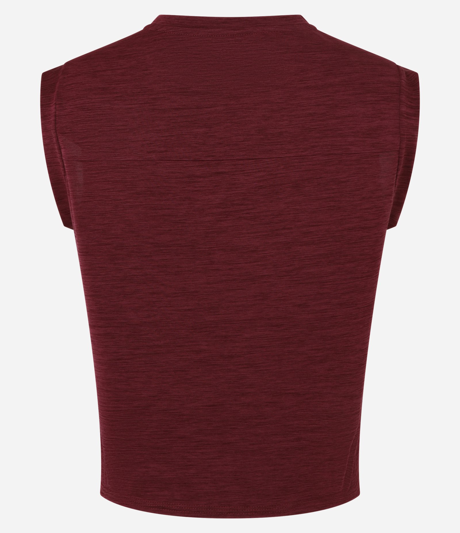 Camiseta Esportiva Ampla em Microfibra com Mangas Curtas Vermelho 5