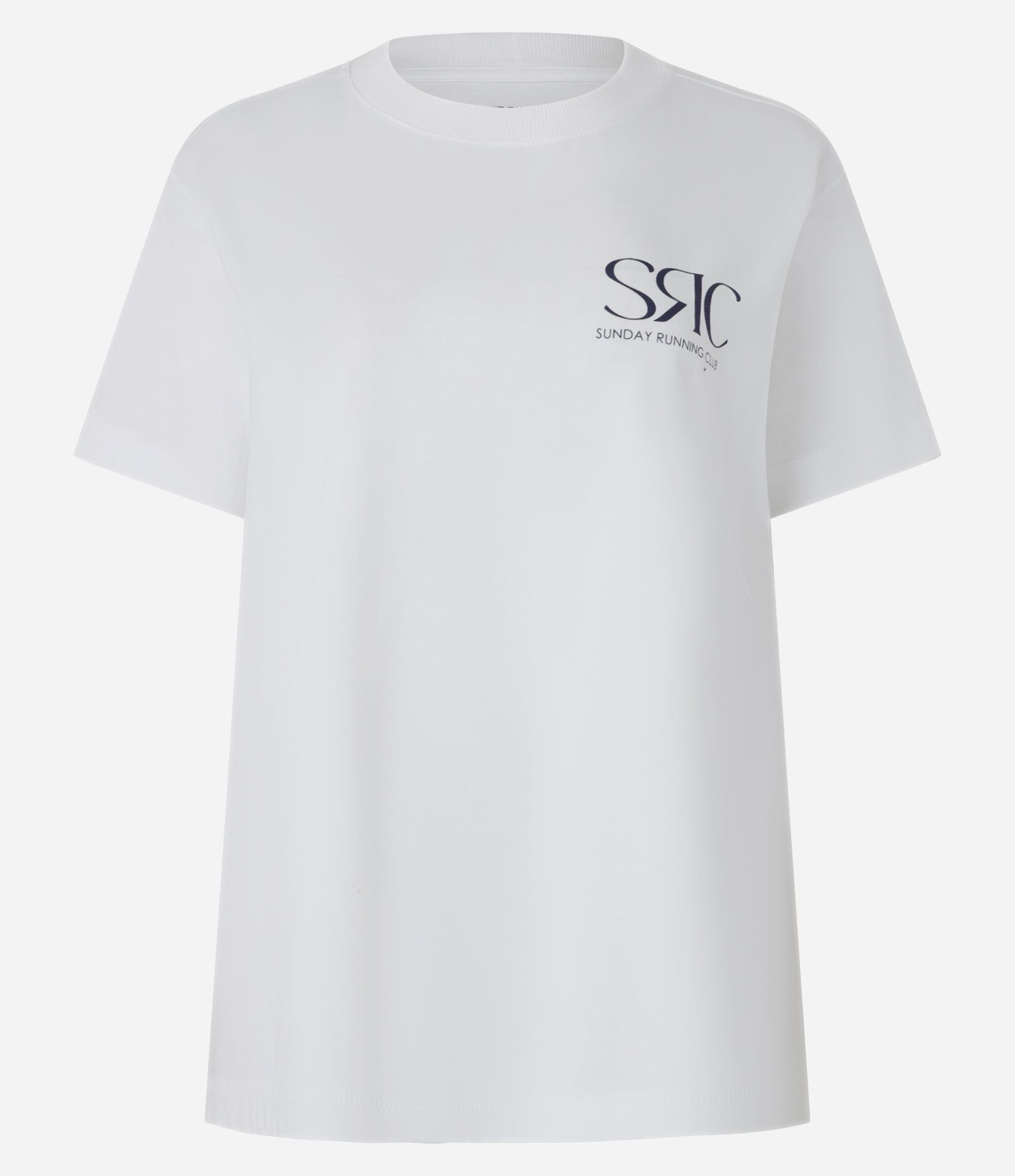 Camiseta Esportiva em Algodão Estonado com Estampa SRC Branco 5