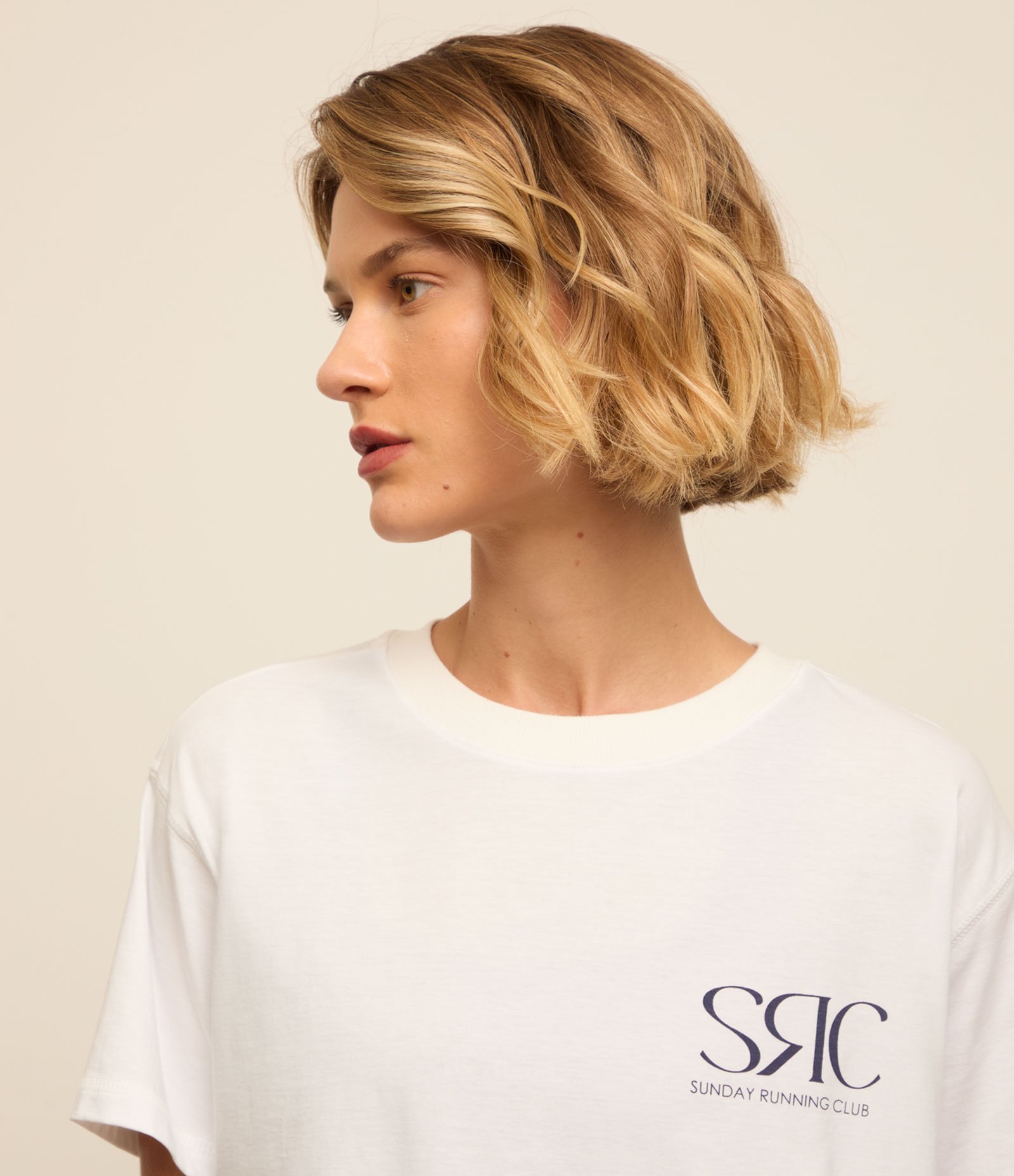 Camiseta Esportiva em Algodão Estonado com Estampa SRC Branco 4