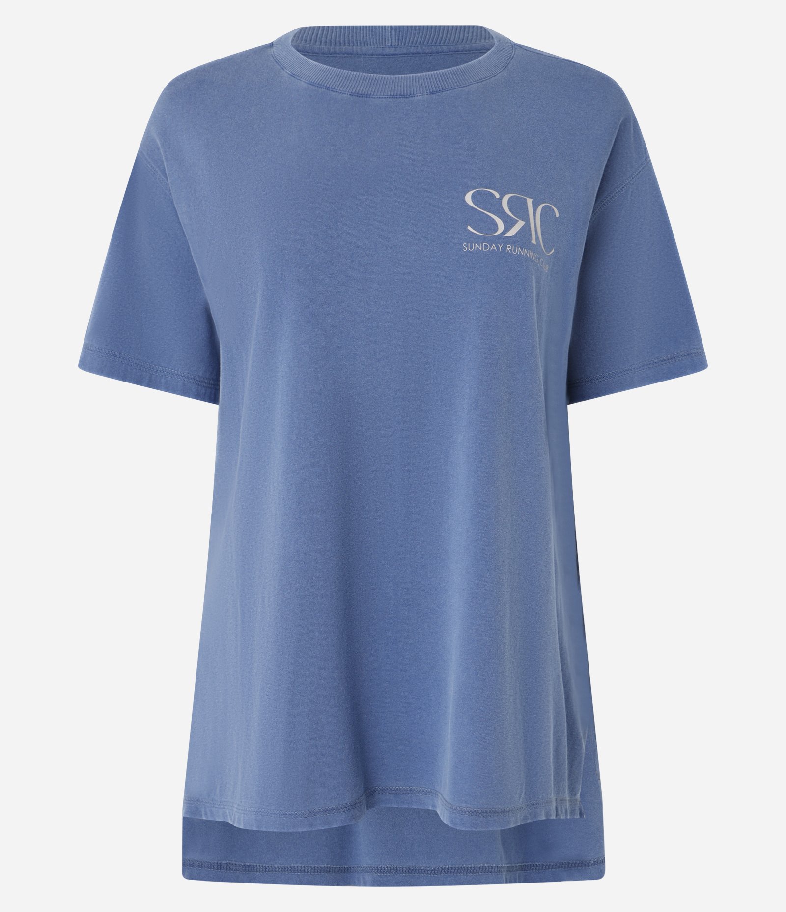 Camiseta Esportiva em Algodão Estonado com Estampa SRC Azul 5