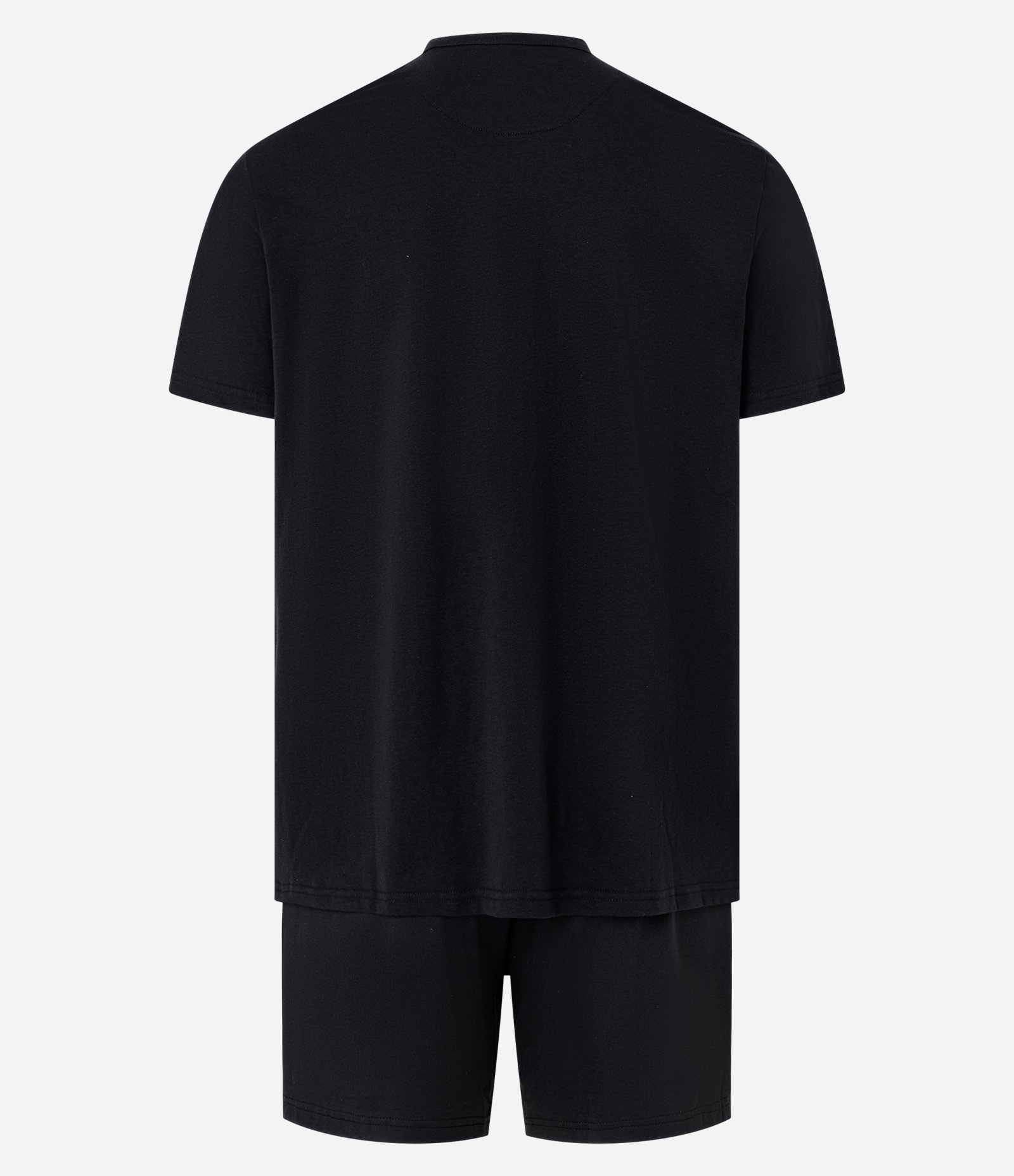 Pijama Curto Básico em Algodão Preto 2