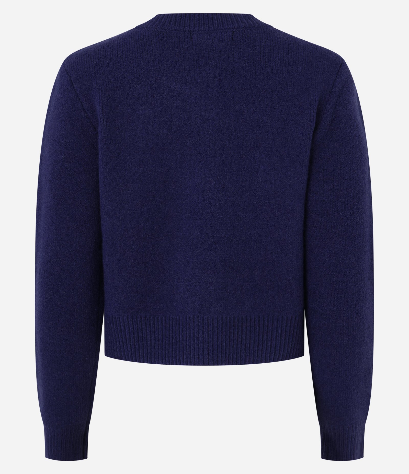 Cardigan Canelado em Tricô com Botões Mistos Azul 10