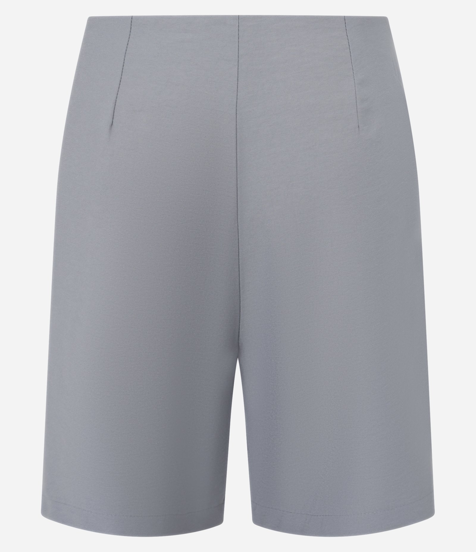 Bermuda em Alfaiataria com Cinto de Tecido Cinza 2