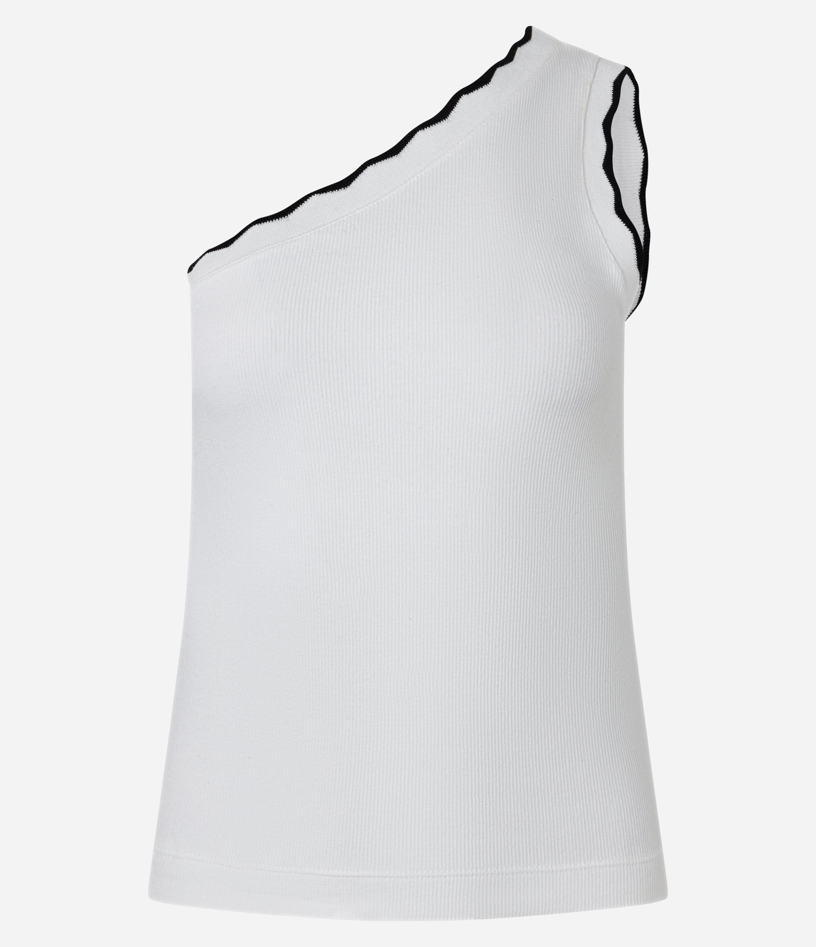 Blusa Ombro Só em Ribana com Contraste Branco Neve 5