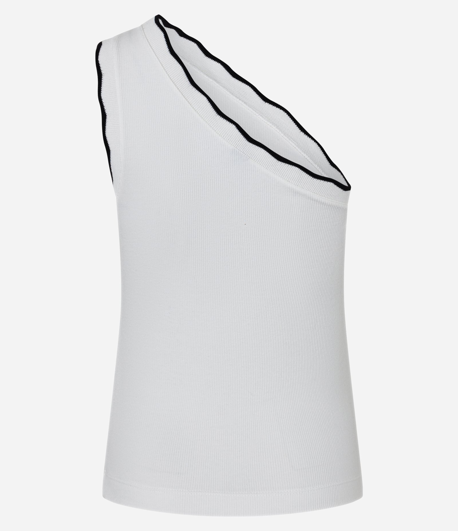 Blusa Ombro Só em Ribana com Contraste Branco Neve 7