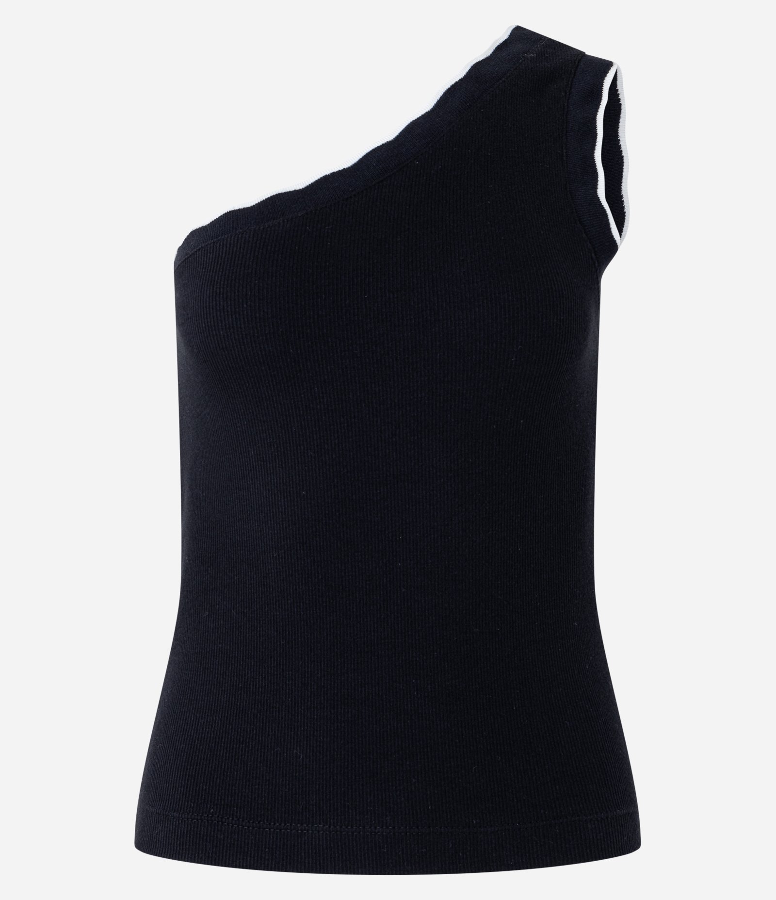 Blusa Ombro Só em Ribana com Contraste Preto 5