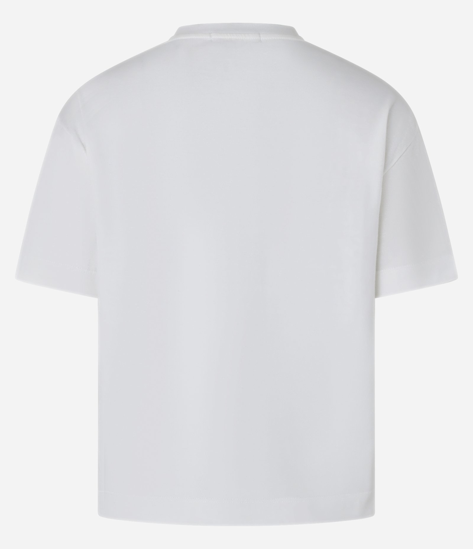 Camiseta Manga Curta Estampa Mulher de Perfil Branco 7