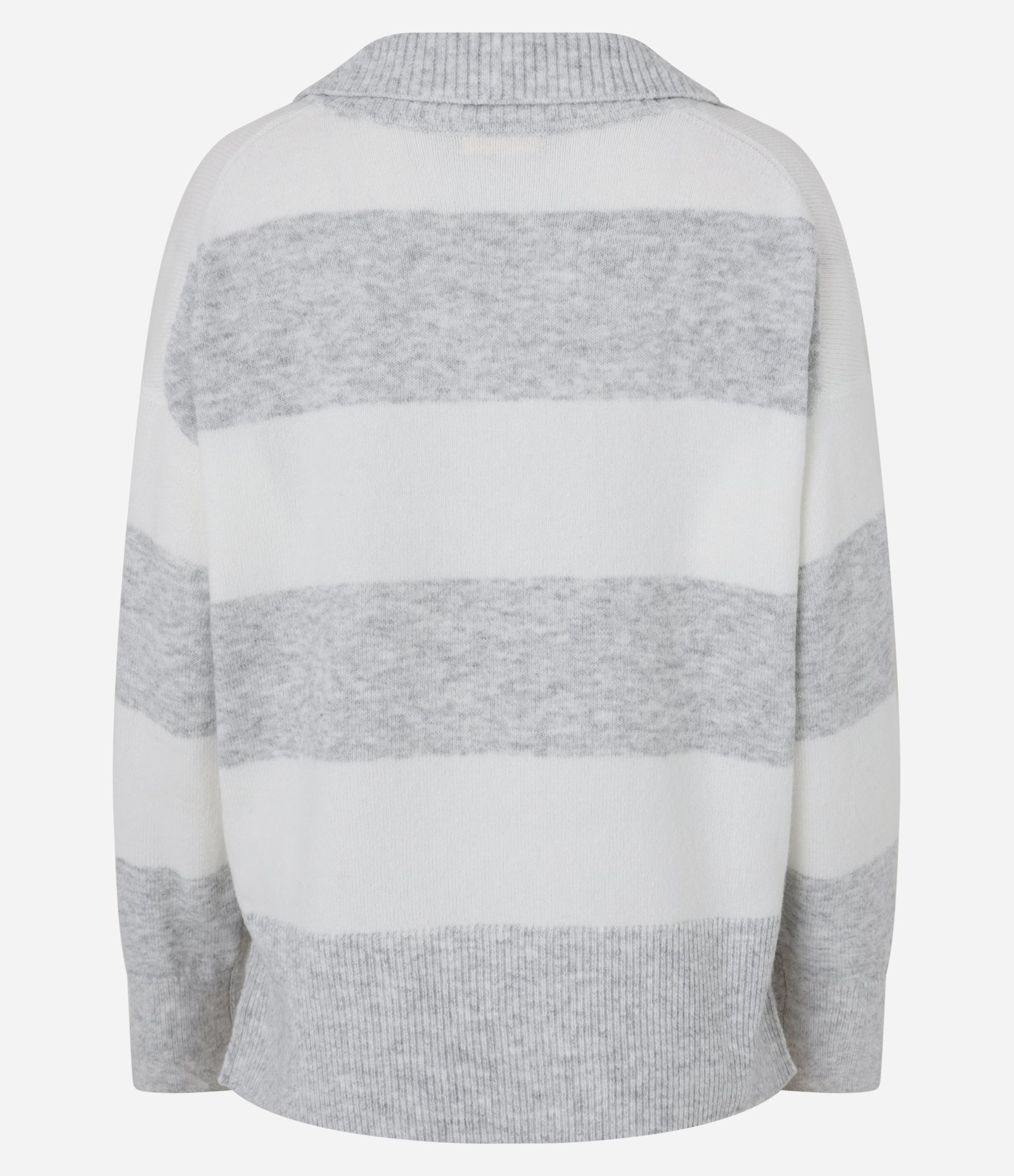 Suéter Listrado em Tricô com Gola Polo e Caimento Pesado 7