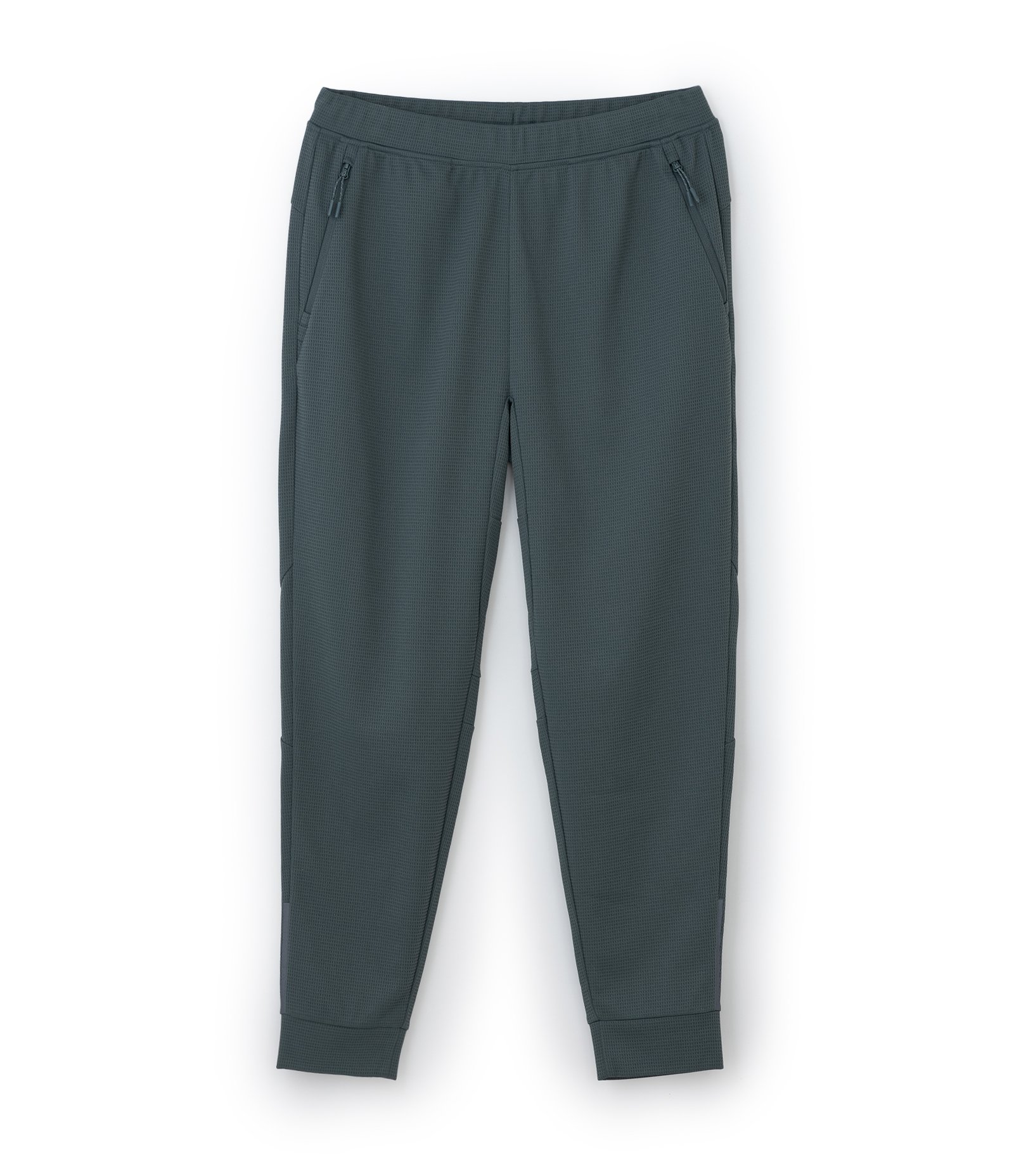 Calça Esportiva em Tecido Texturizado com Zíper nos Bolsos Verde 5