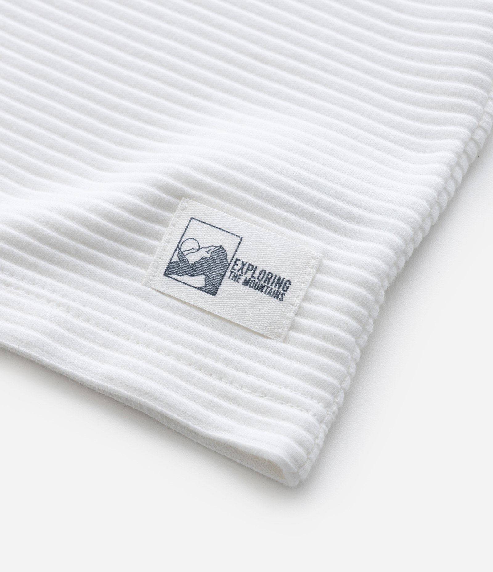 Camiseta Infantil Texturizada com Etiqueta na Barra - Tam 5 a 14 Anos Branco 6