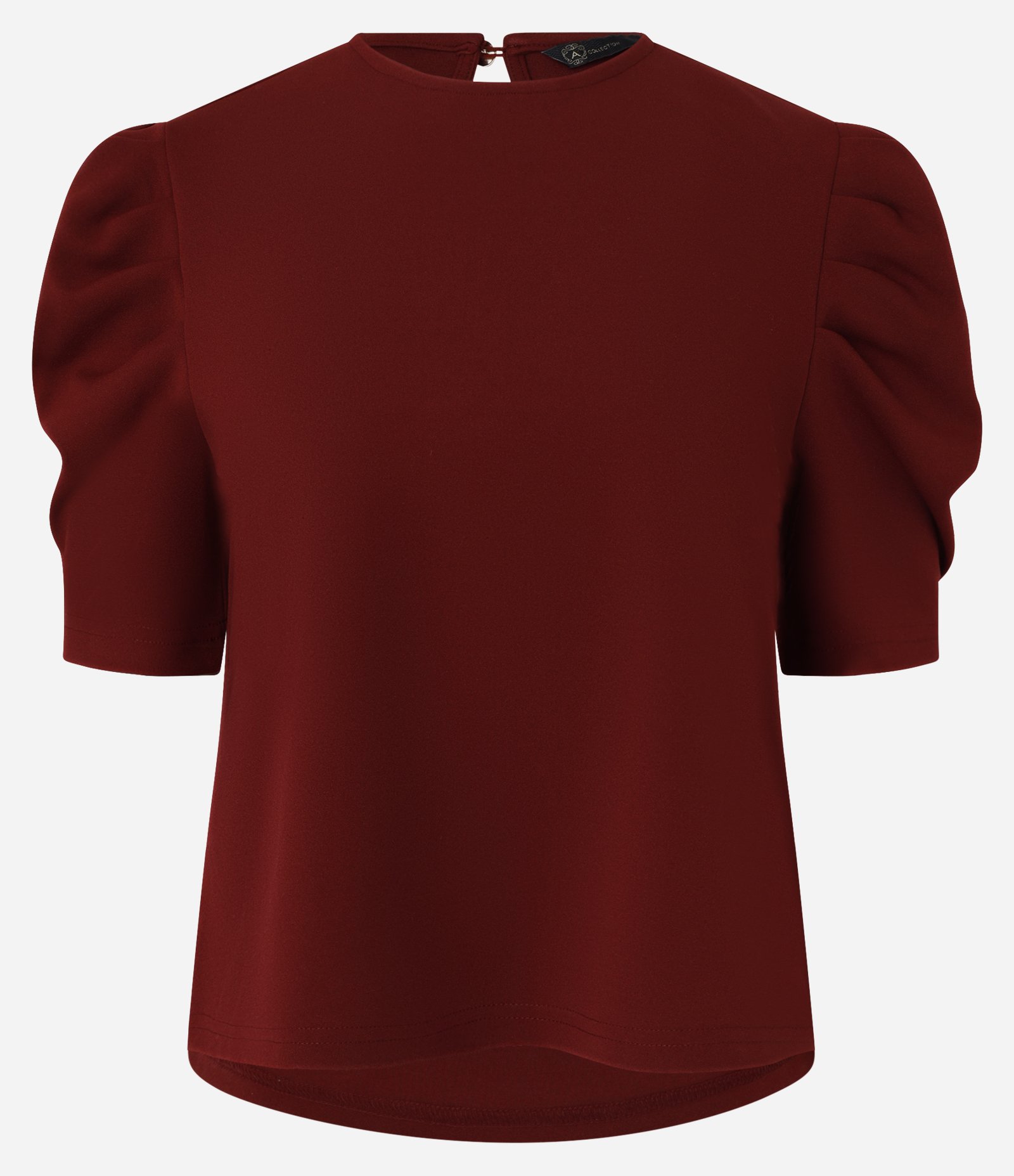 Blusa em Crepe com Manga Bufante e Fechamento nas Costas 6