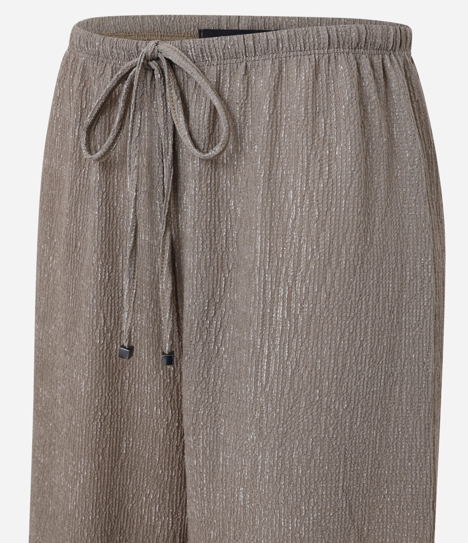 Calça Wide Leg com Textura e Elástico na Cintura 6