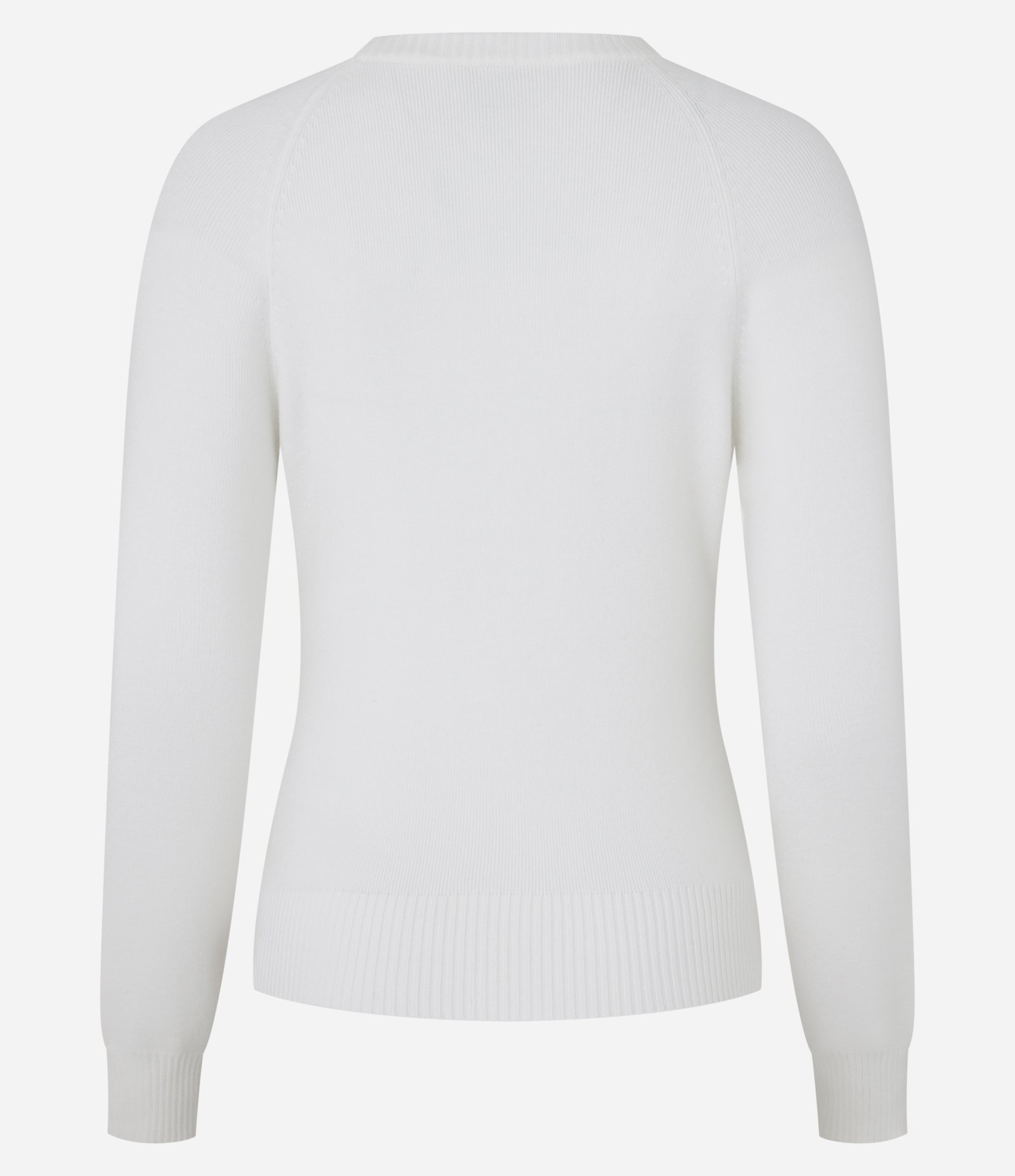 Suéter em Tricô e Cava Raglan Branco 5