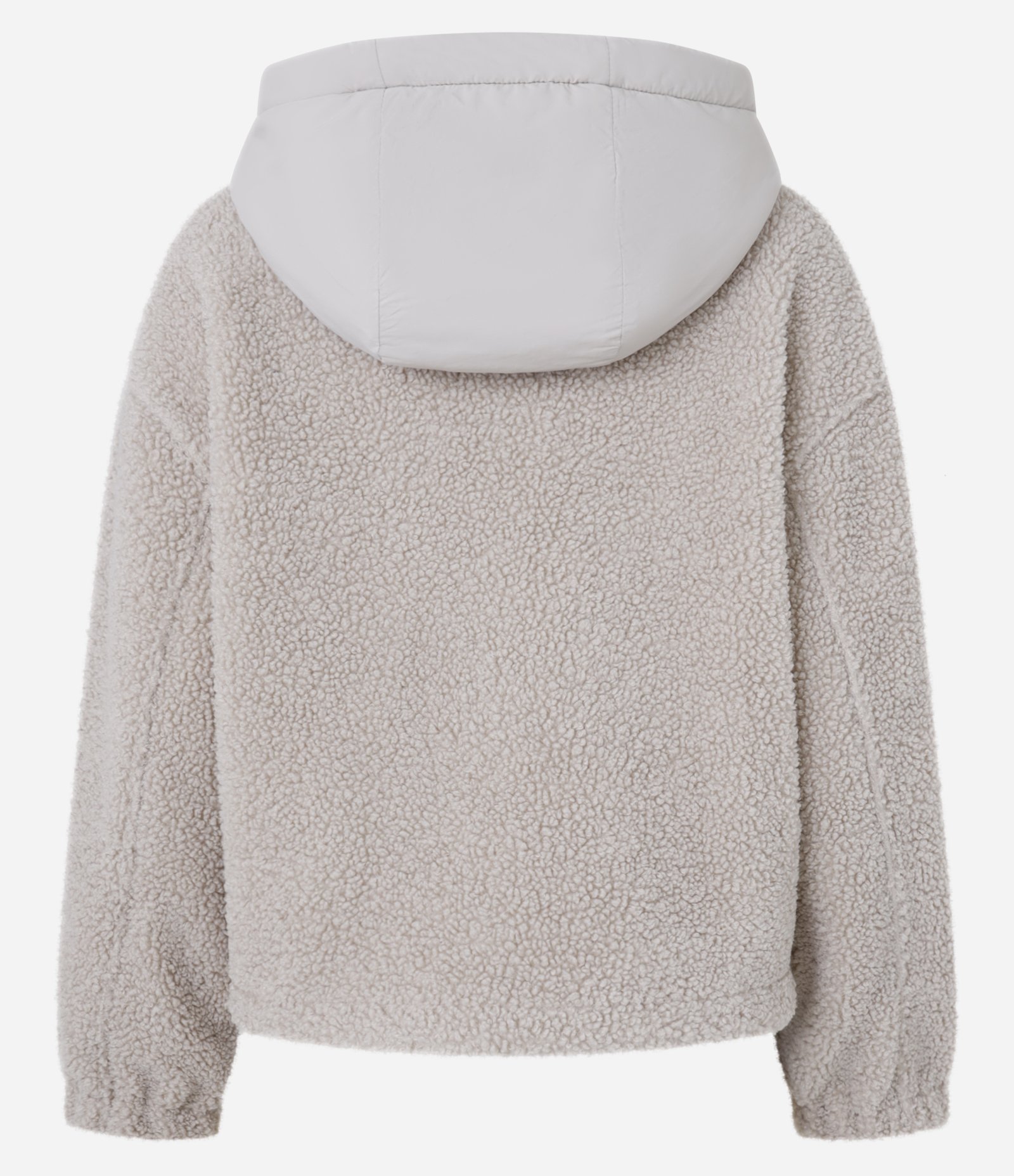 Jaqueta Esportiva em Sherpa com Bolsos Cinza 8