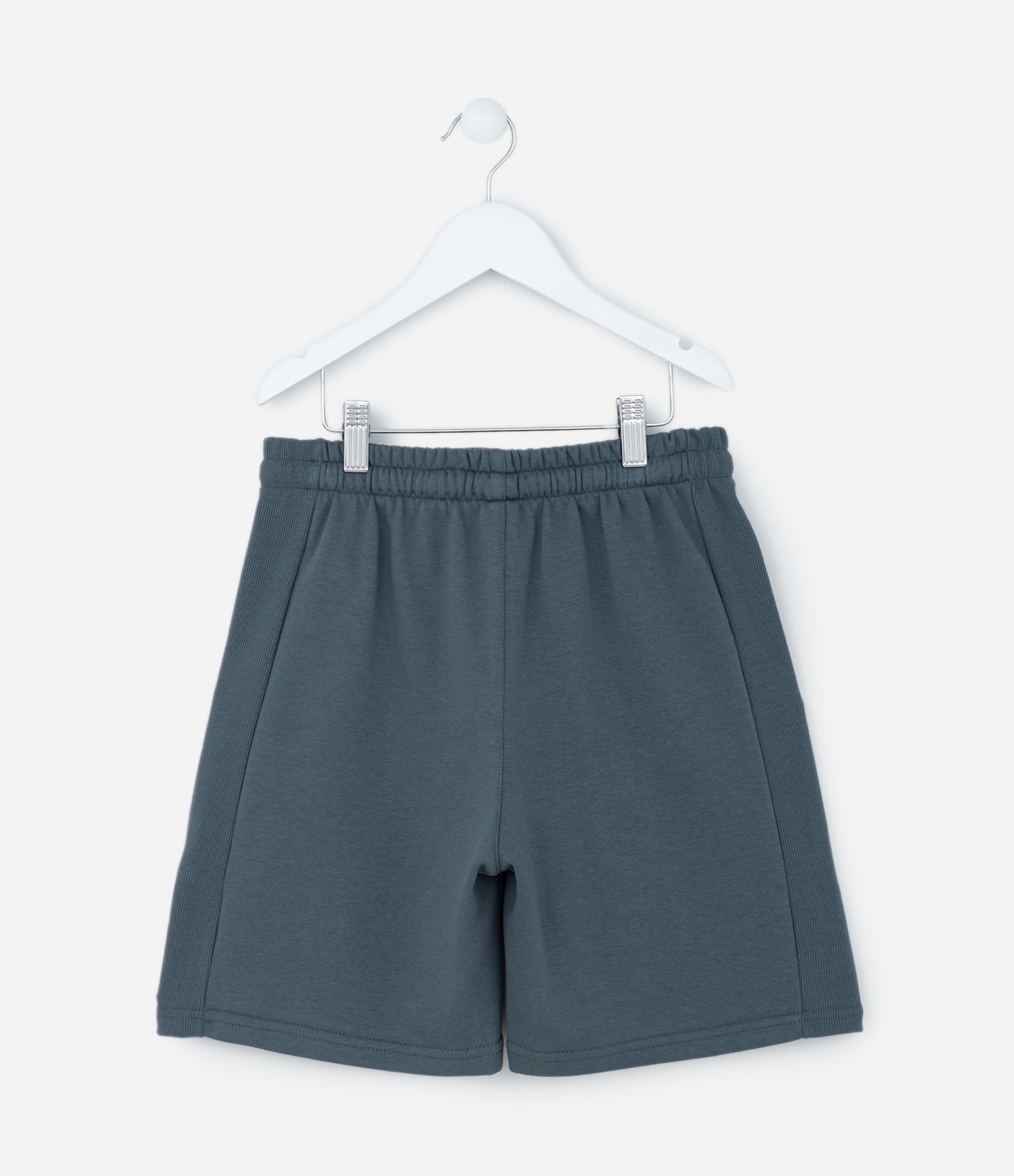 Bermuda Infantil com Etiqueta Aplicada - Tam 5 a 14 Anos Azul 2