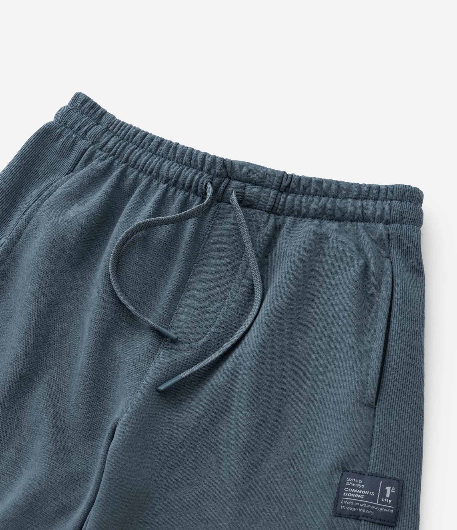 Bermuda Infantil com Etiqueta Aplicada - Tam 5 a 14 Anos Azul 6