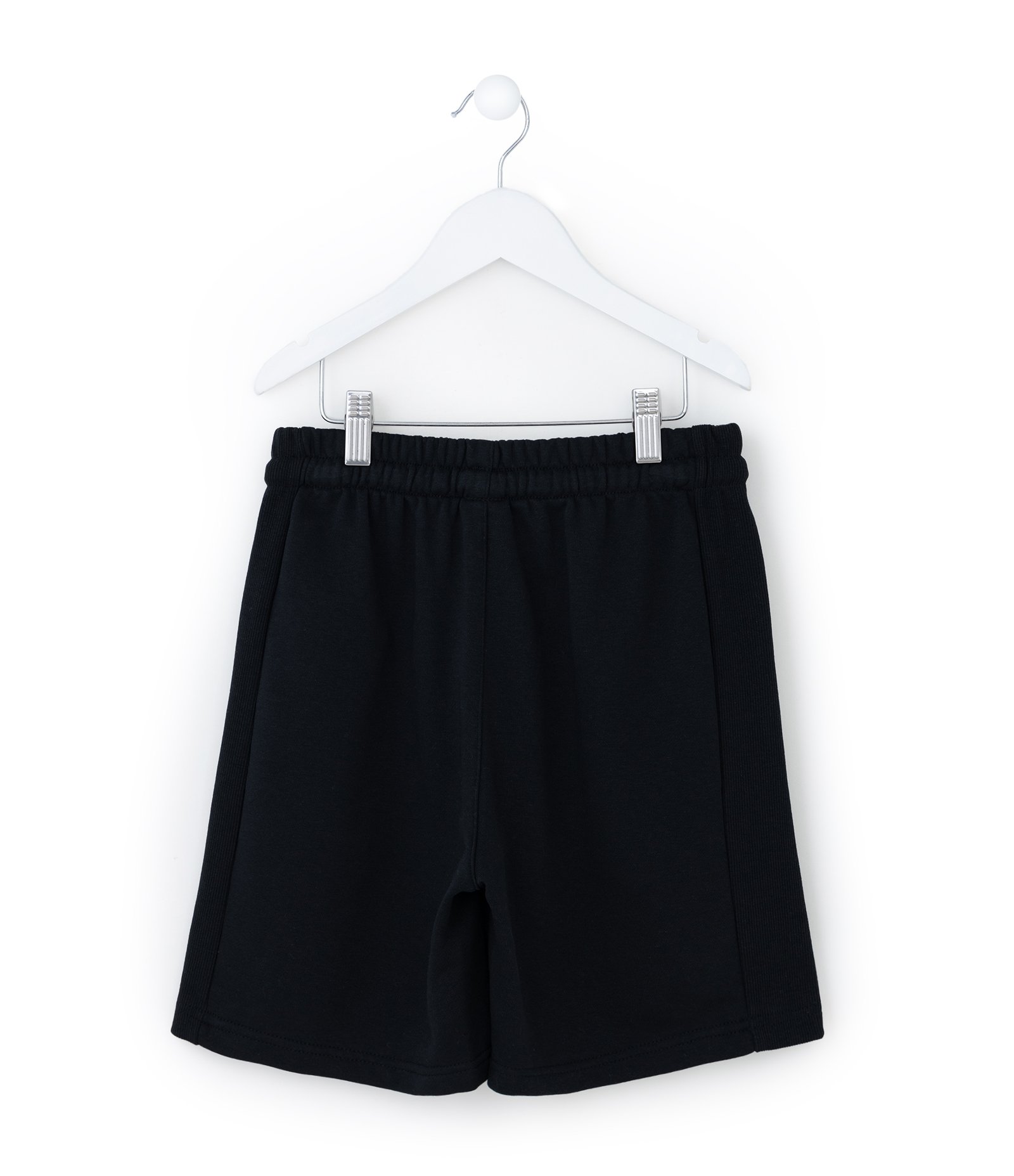 Bermuda Infantil com Etiqueta Aplicada - Tam 5 a 14 Anos Preto 2