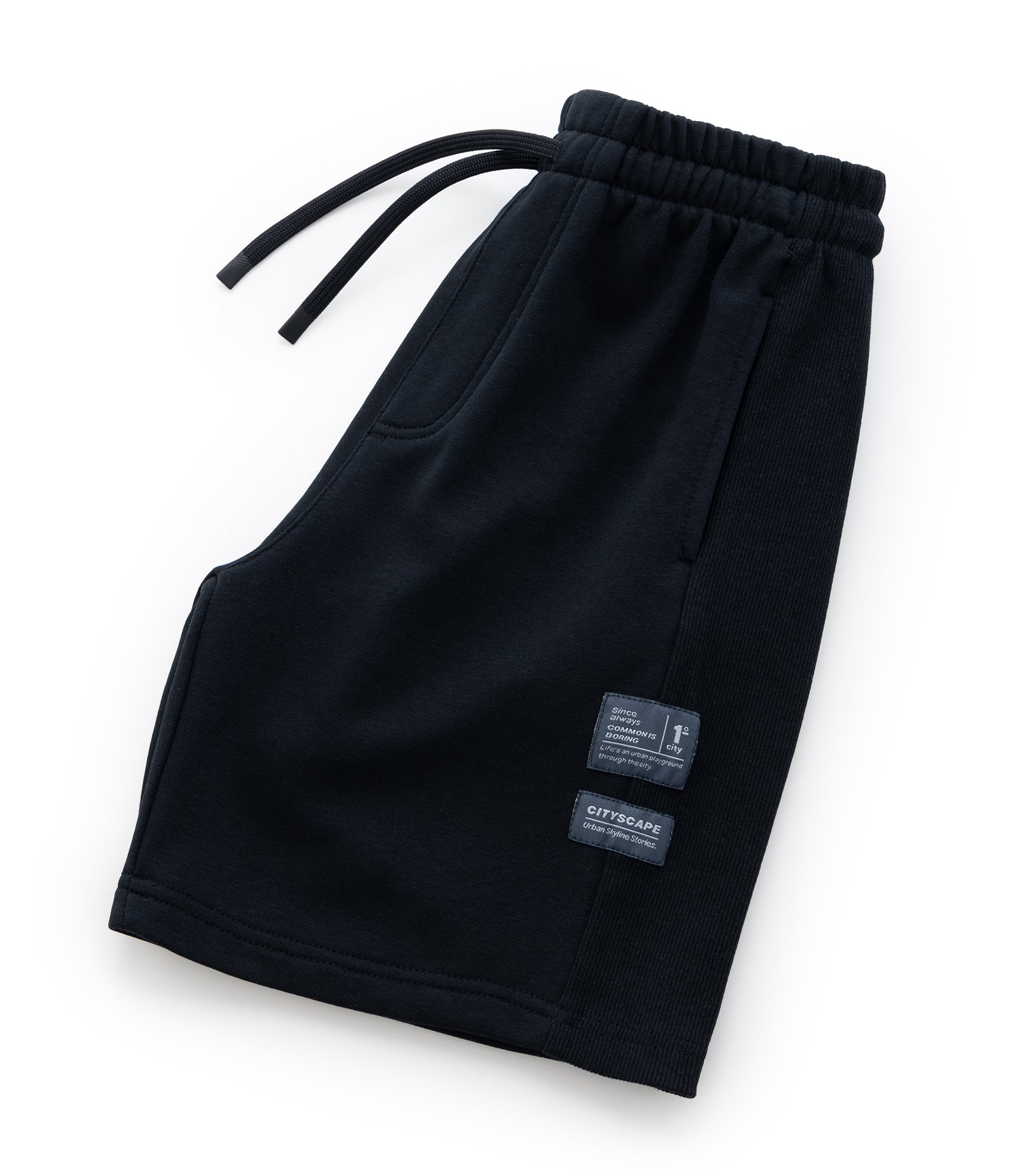 Bermuda Infantil com Etiqueta Aplicada - Tam 5 a 14 Anos Preto 5