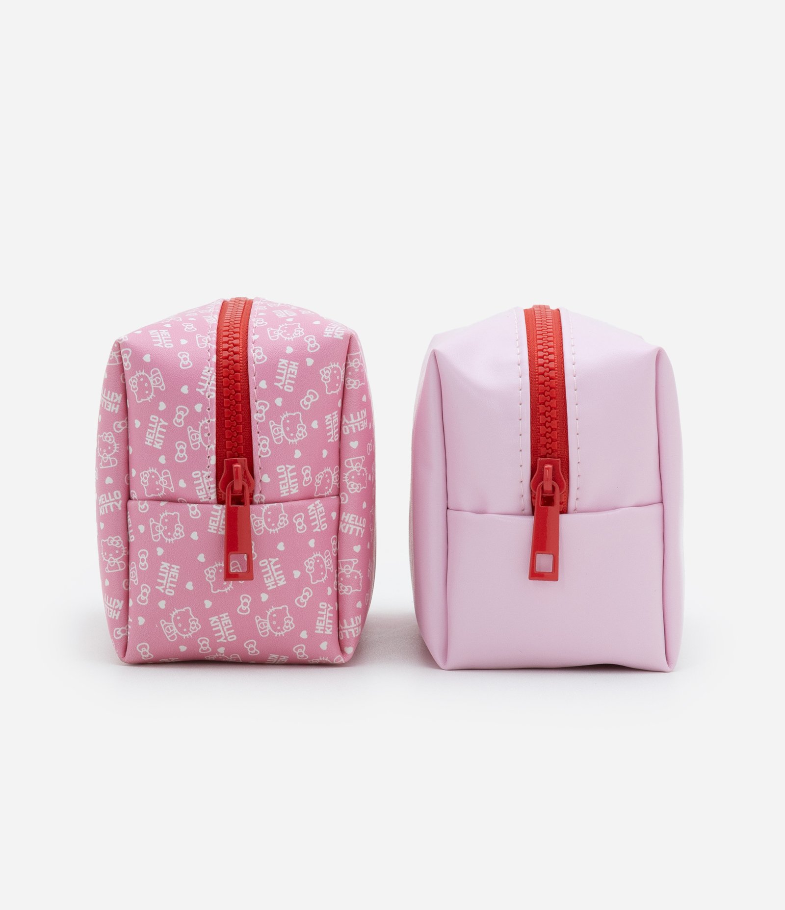 Kit 03 Nécessaire com Tamanhos Diversos e Estampa Hello Kitty Rosa 2