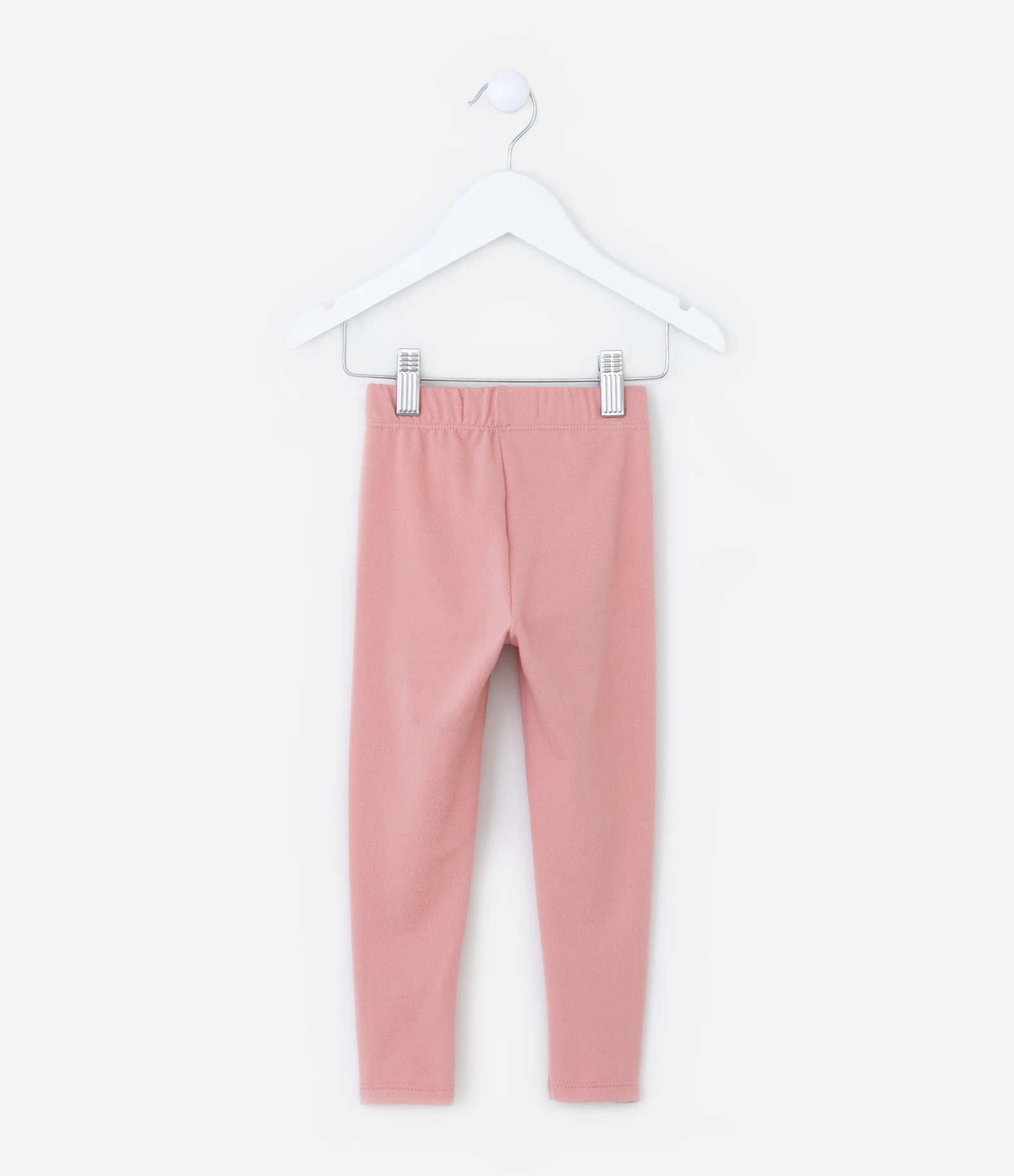 Calça Legging Infantil em Malha Térmica - Tam 1 a 5 Anos Rosa 2