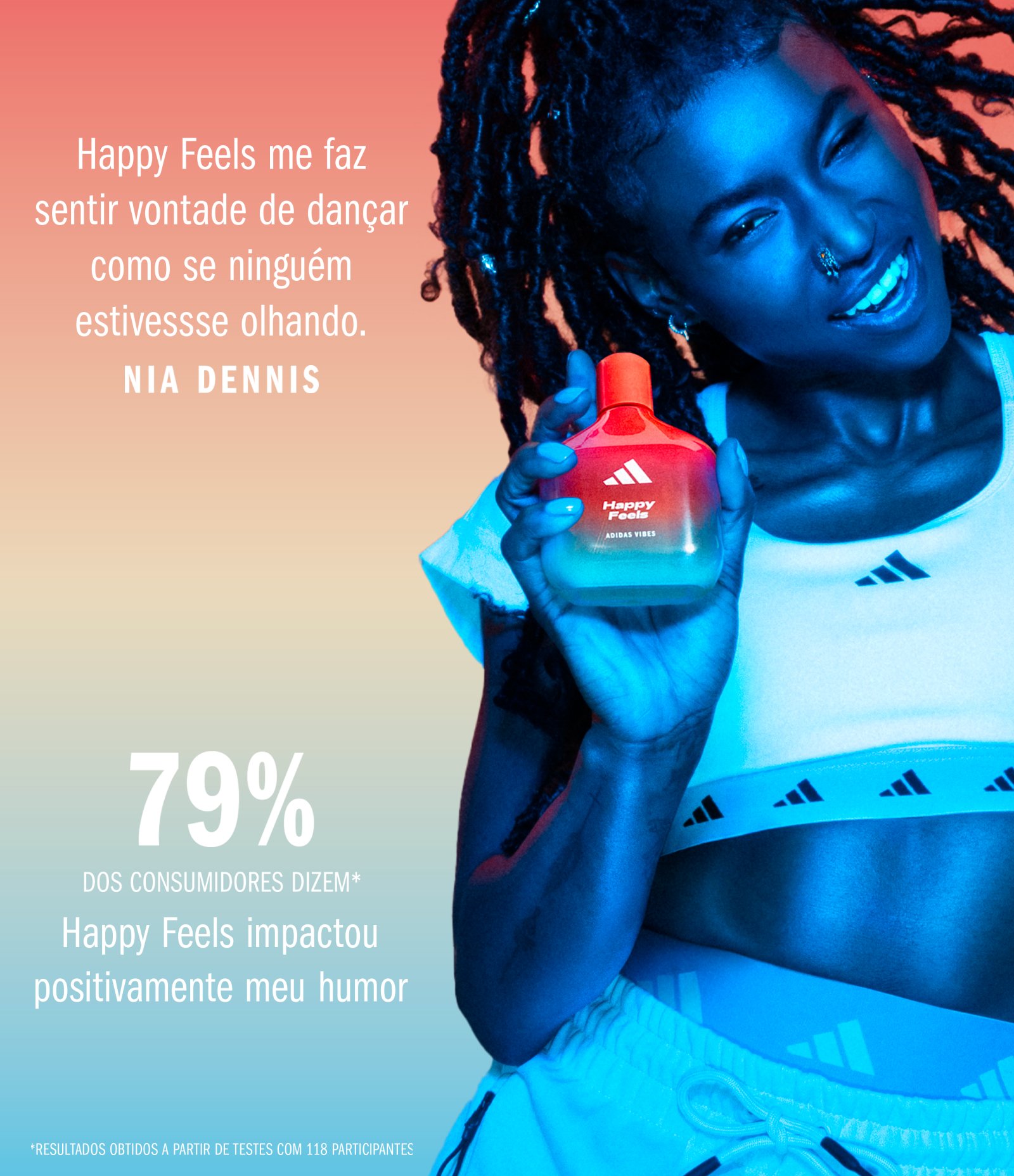 Perfume Adidas Vibes Happy Feels Eau de Parfum 100ML 5