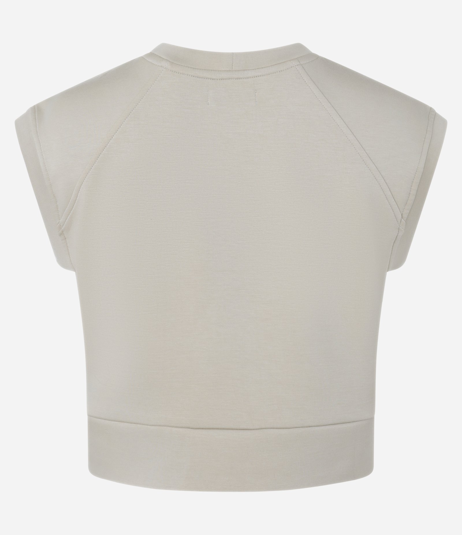 Camiseta Esportiva em Modal com Estampa Move e Pespontos Bege 5