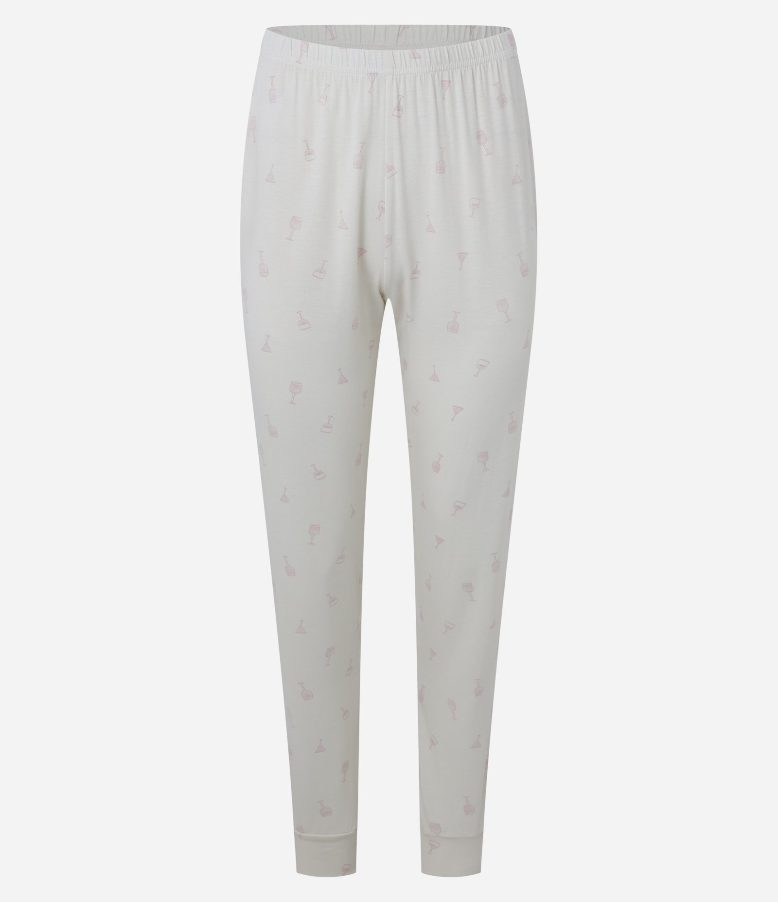 Pijama Longo em Ribana com Estampa de Poá e Gola V Rosa 6