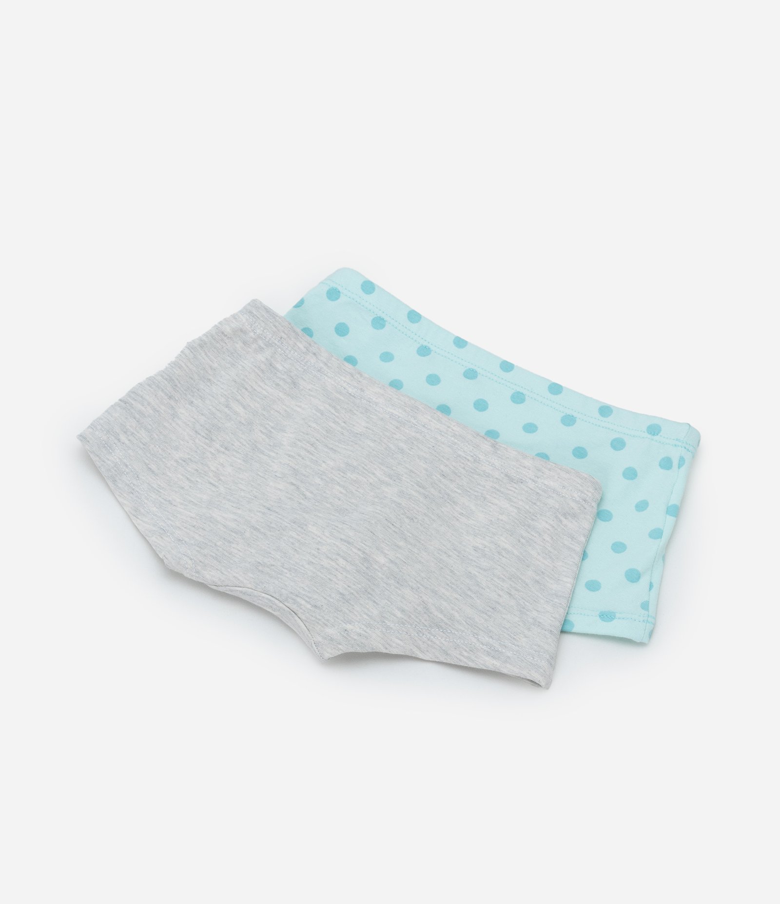 Kit 02 Calcinhas Boxer Infantil com Estampa Capivara - Tam 4 a 12 Anos Azul/Cinza 2