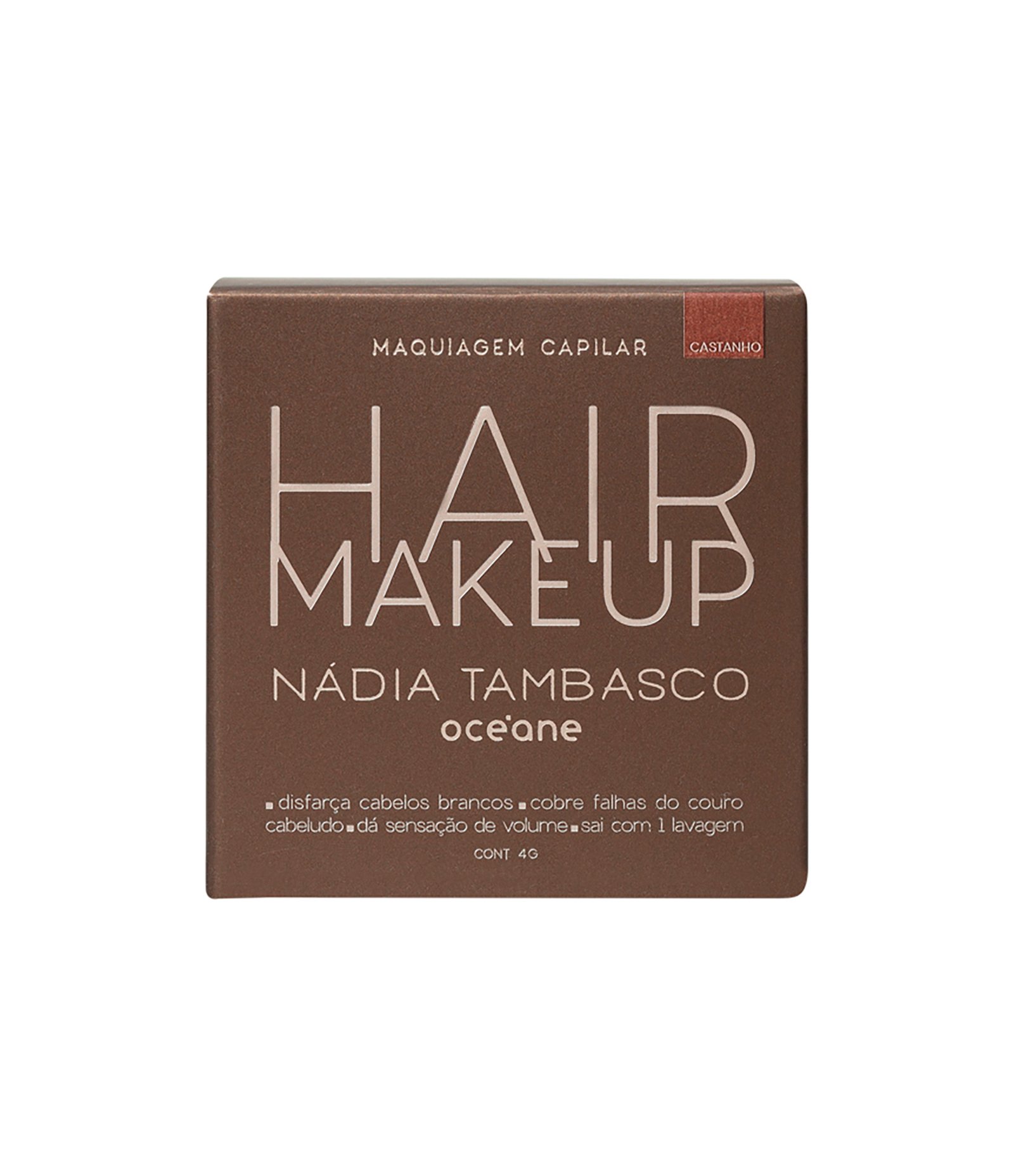 Maquiagem Capilar Castanho Hair Makeup Nadia Tambasco Océane 4g 6