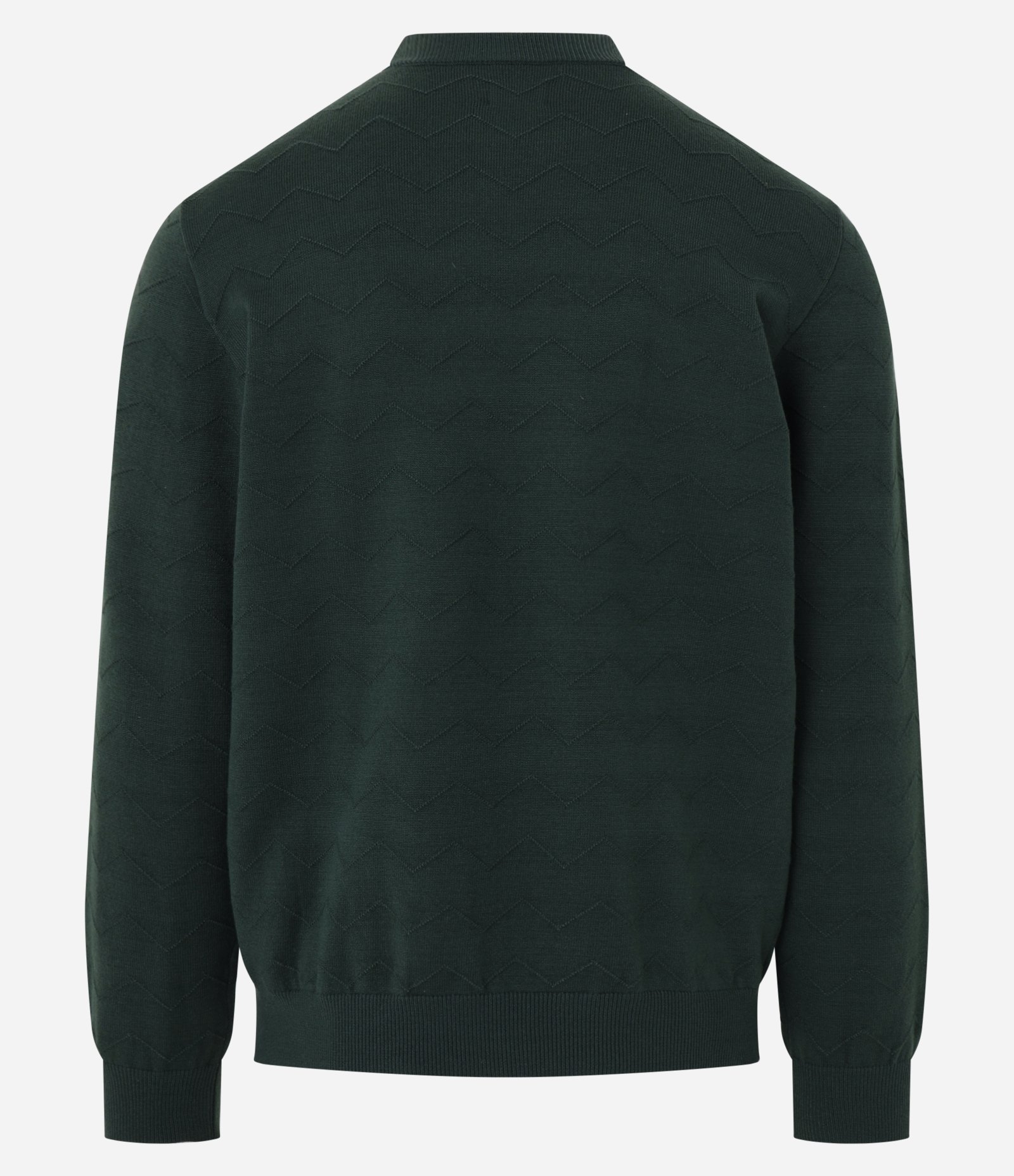 Suéter em Tricô com Textura Zig Zag Verde 3
