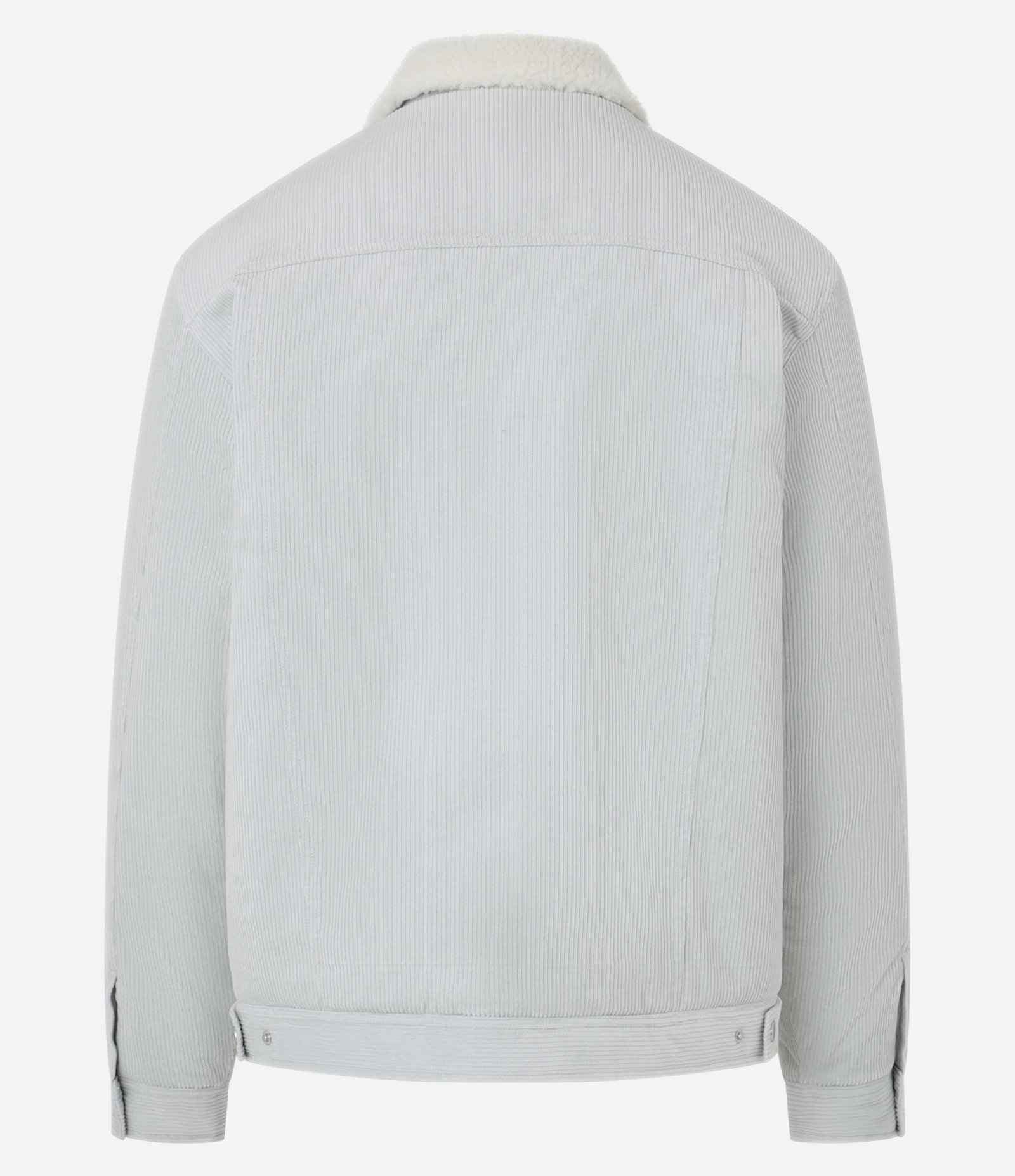 Jaqueta em Veludo com Sherpa Azul 9