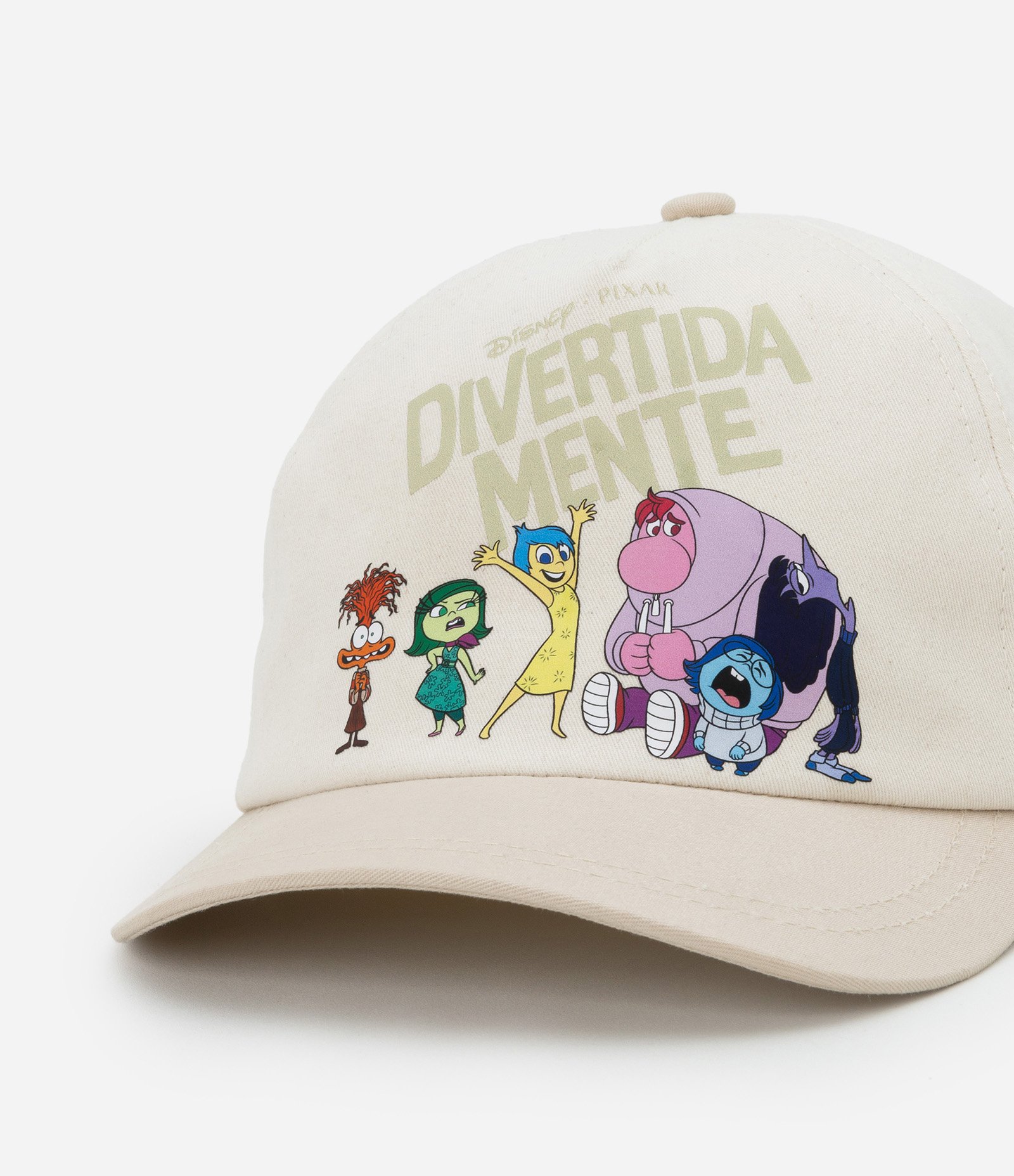 Boné Infantil Aba Curva Estampa Divertidamente - Tam U Bege 4