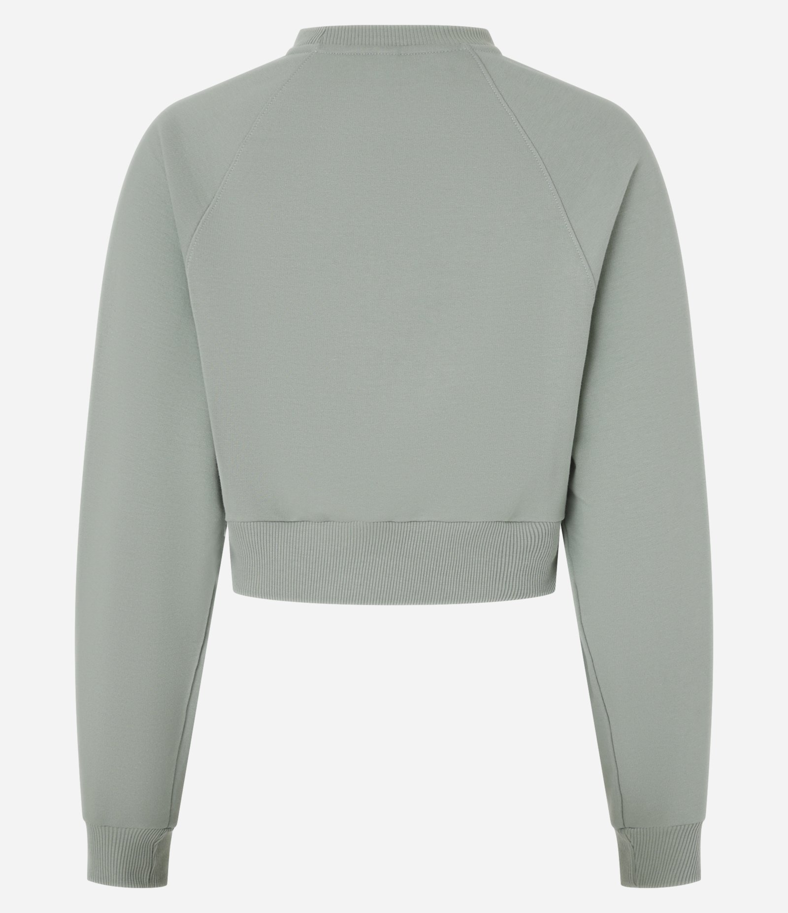 Blusão Cropped em Moletom com Bolsos Verde 5