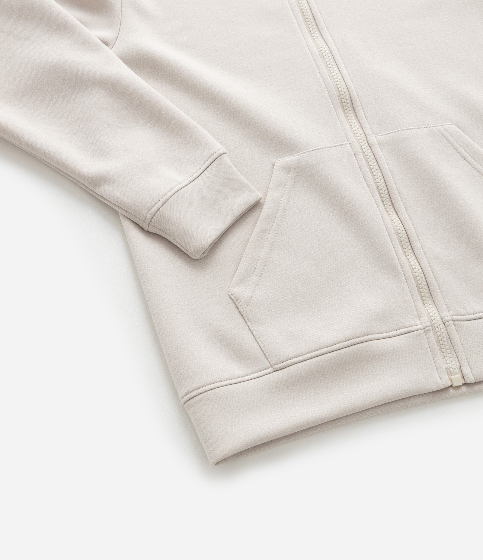 Jaqueta Infantil em Malha Dupla com Capuz - Tam 5 a 14 Anos Bege 5